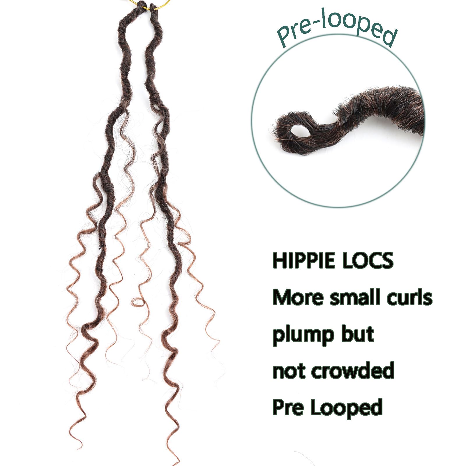Lmzim 18 Inch New Goddess Faux Locs Crochet Hair For Black Women,Goddess Locs Crochet Hair Pre Looped River Locs Crochet Hair Wi
