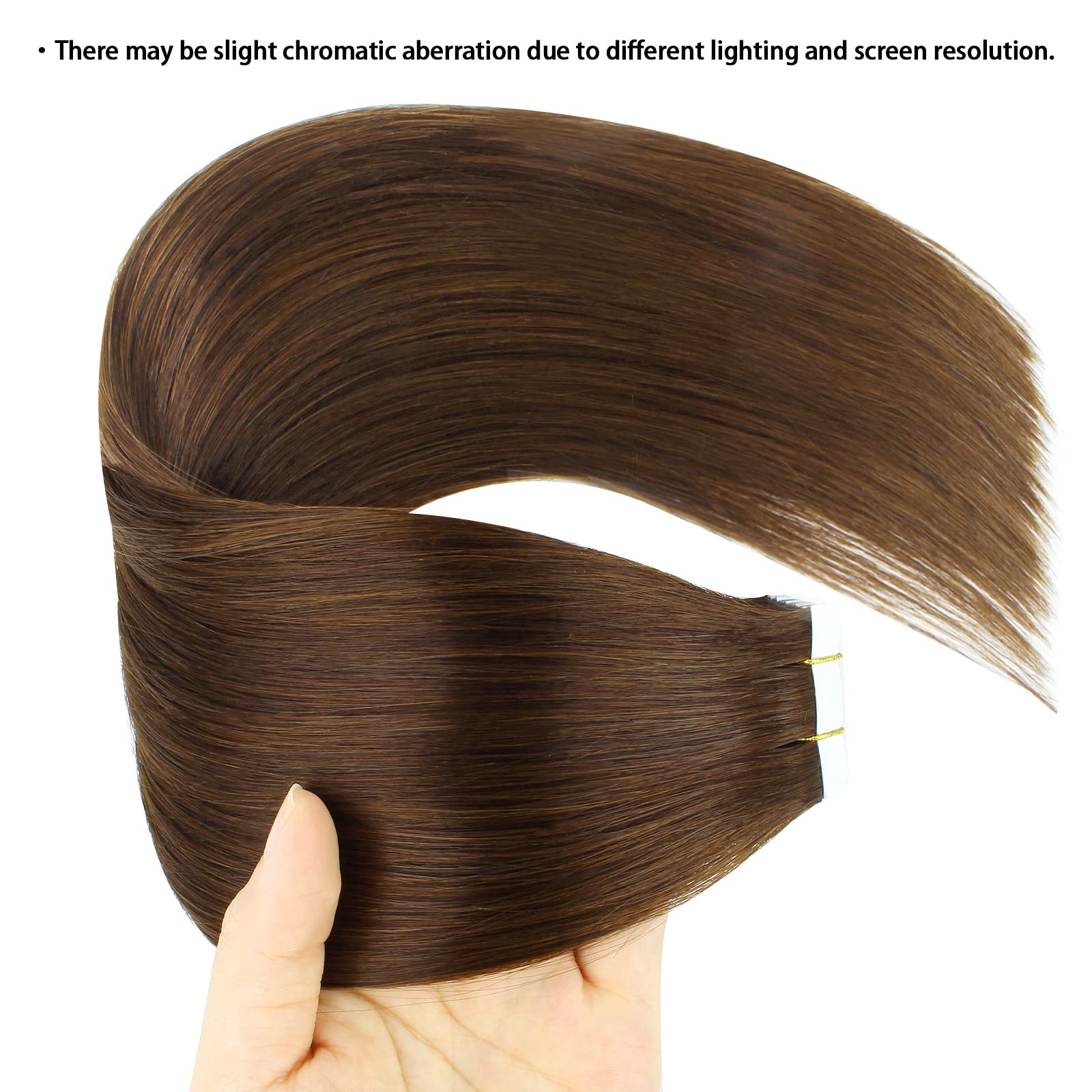 Abh Amazingbeauty Hair Semi-Permanent Real Remi Remy Hair Tape Extensions 50G 20Pcs Tape Attached Skin Weft Invisible Seamless R