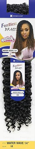 Multi Pack Deals! Freetress Crochet Braids Water Wave 14'' (5-Pack, 613)