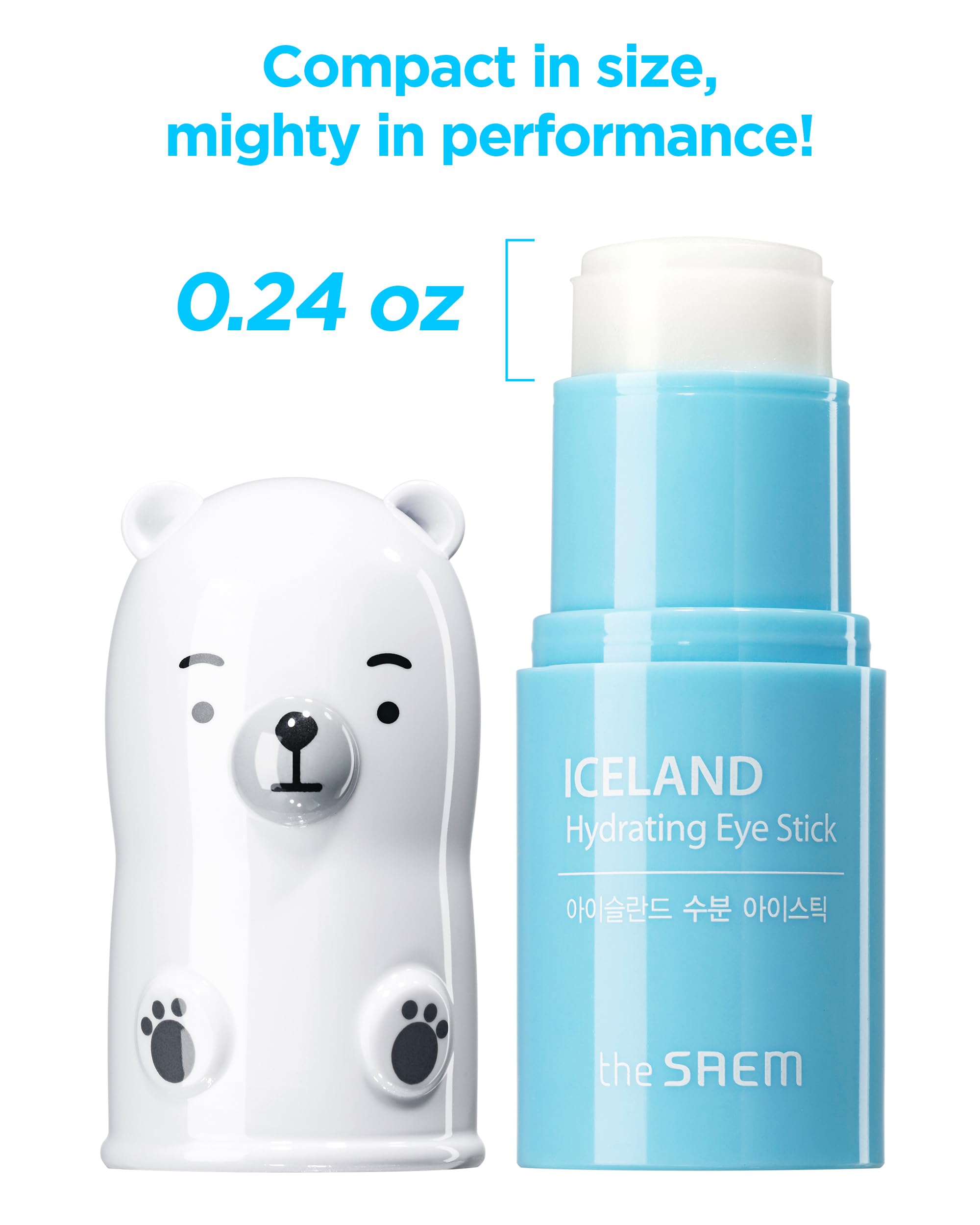 Thesaem Iceland Hydrating Eye Stick - Cooling Eye Balm - Dark Circles & Puffiness - Under Eye Treatment - Reduce Wrinkles And Mo