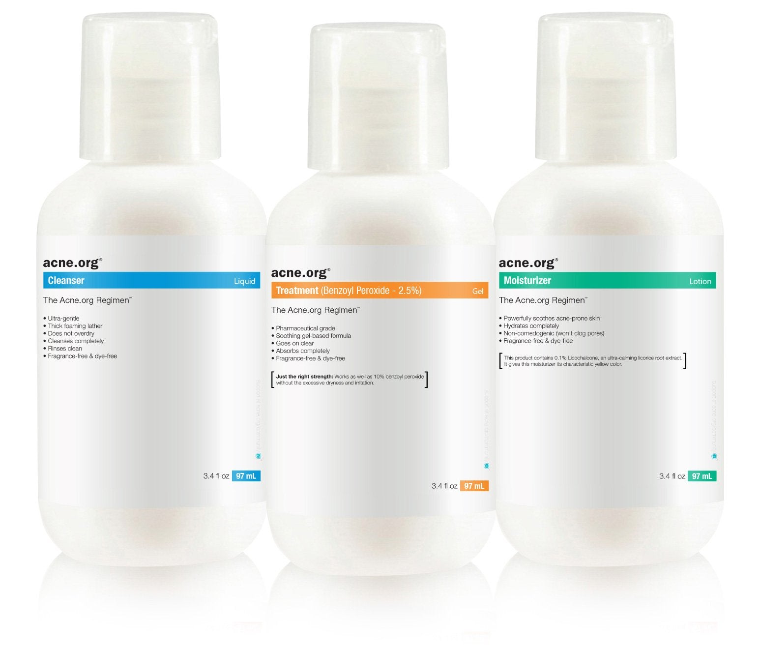 The Acneorg Regimen: complete Treatment Kit (Travel Size)