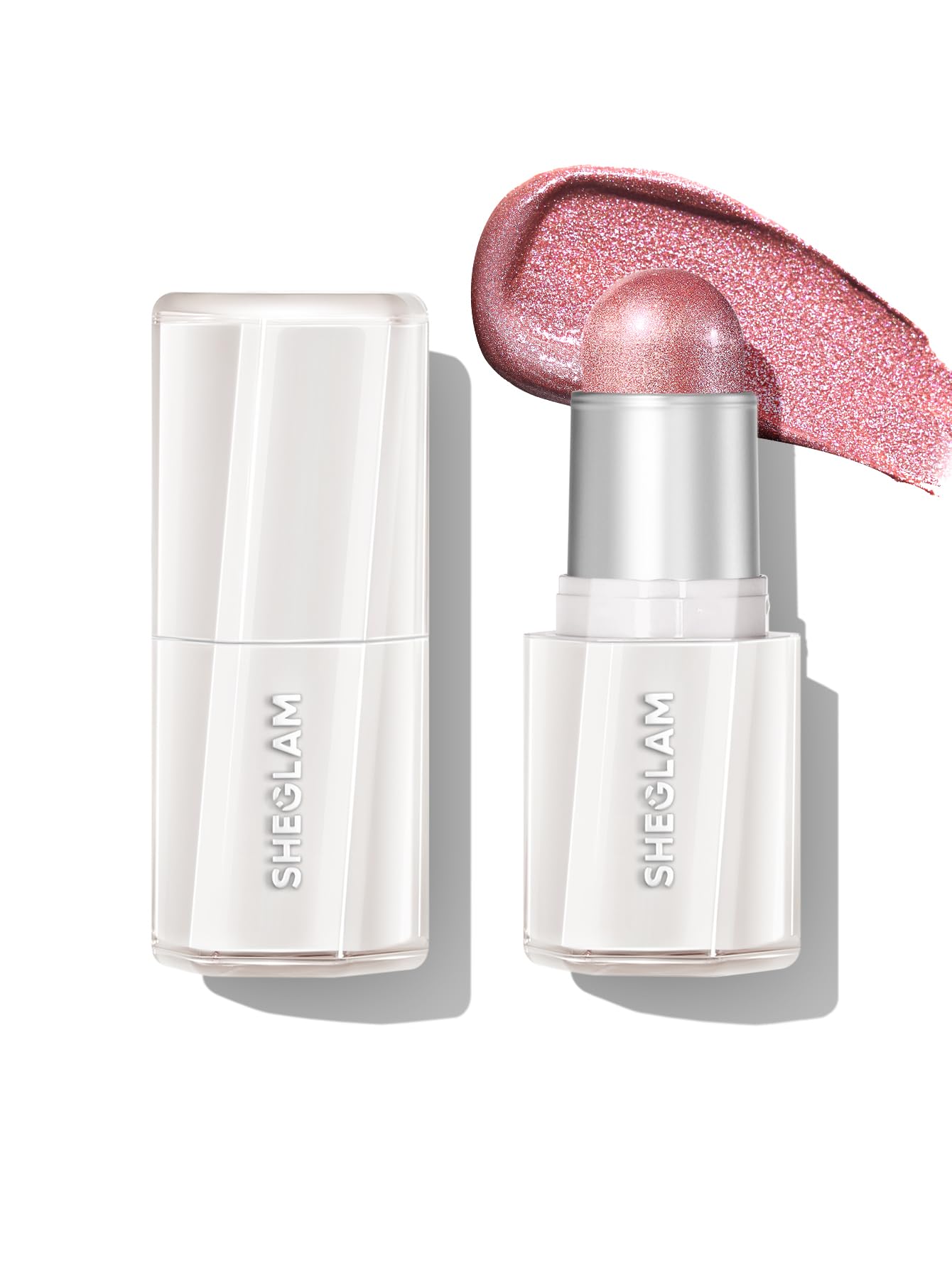 SHEGLAM Buttery Bling Highlighter stickCream Milk Makeup for Face-Rose Rush
