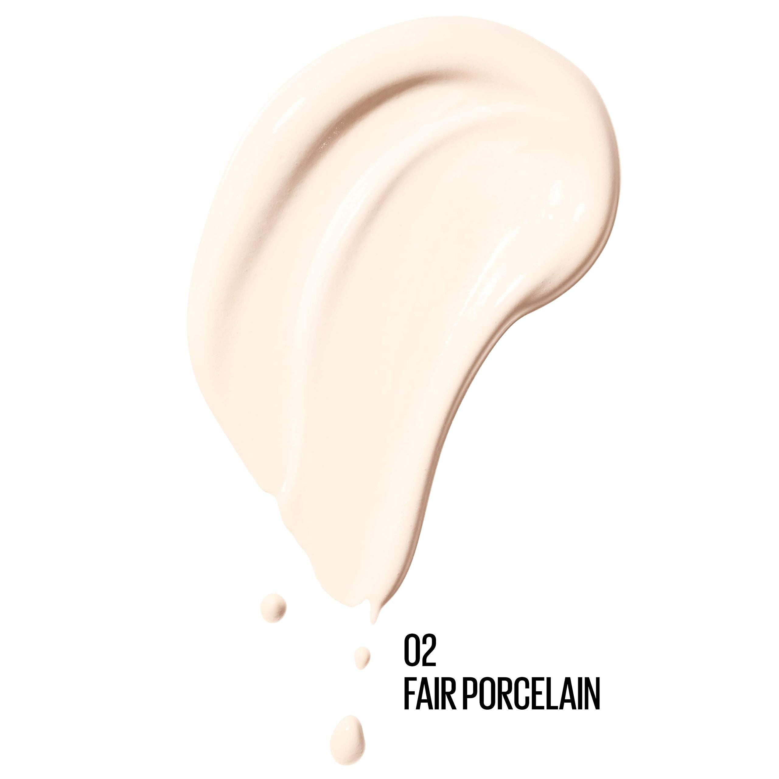 Maybelline Dream Radiant Liquid Medium Coverage Hydrating Makeup, Lightweight Liquid Foundation, Fair Porcelain, 1 Count