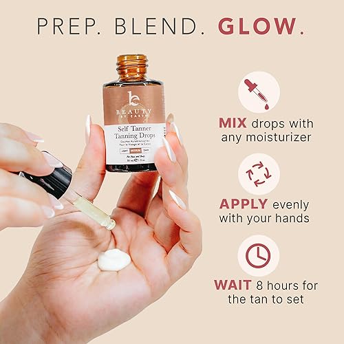 Self Tanning Drops - Face Self Tanner Drops Medium Color - Bronzer Drops - Self Tanner For Face - Self Tanner Face Tanner - Face