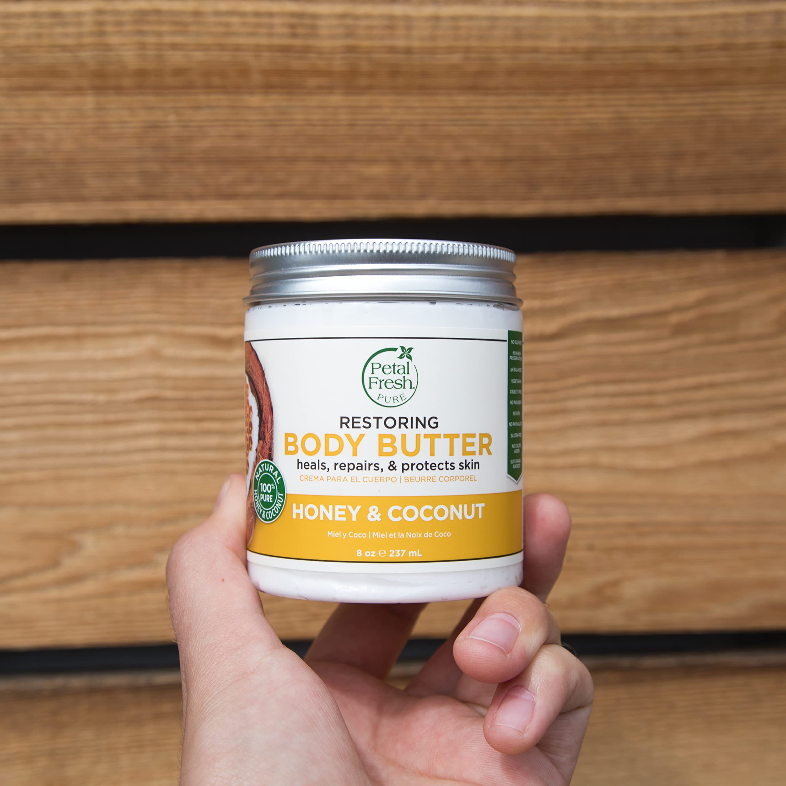 Petal Fresh Restoring Body Butter With Honey, Coconut Oil And Shea - Intense Hydration, Cruelty Free