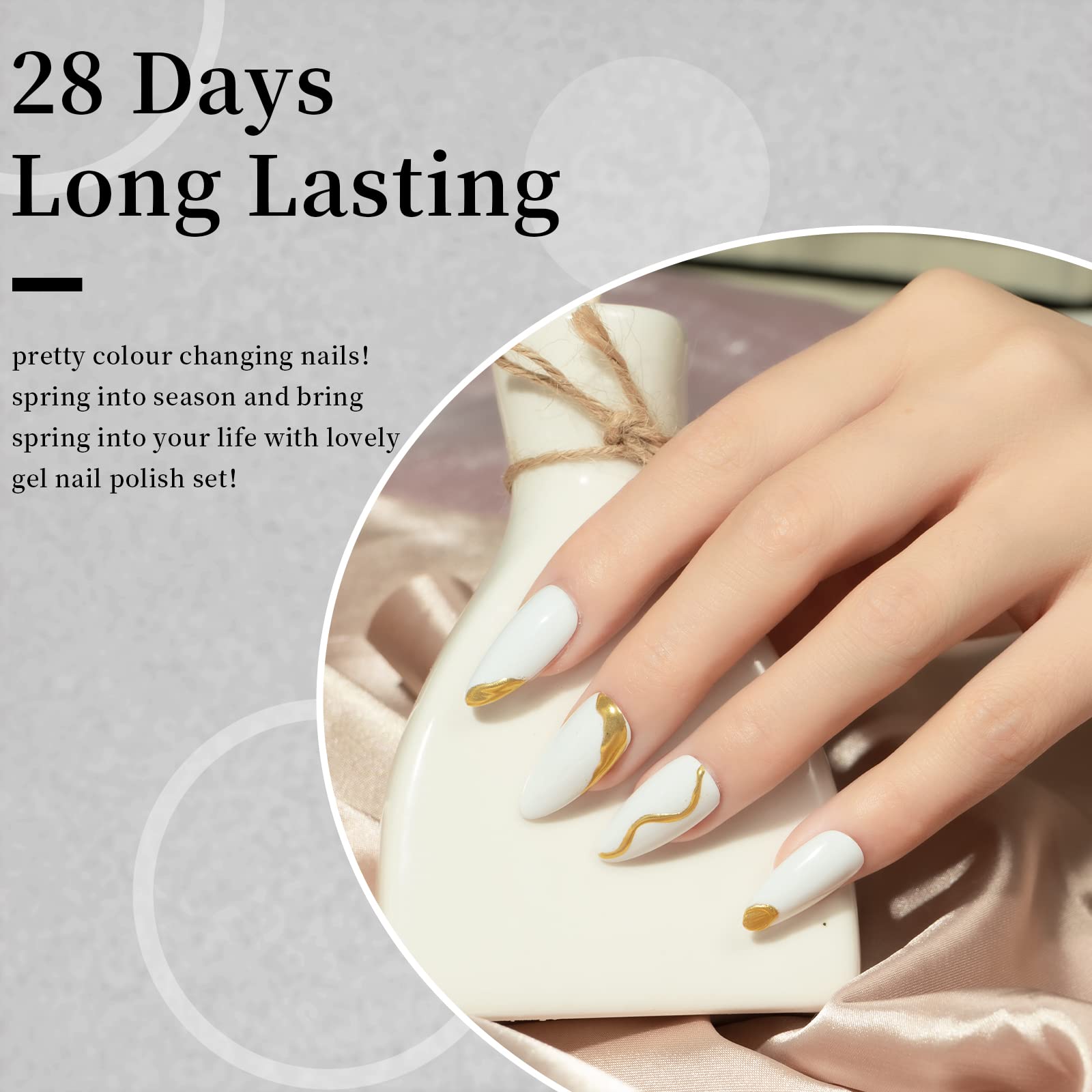 Maychao 15Ml Gel Nail Polish 1Pc White Nail Polish Soak Off Uv Led Nail Gel Polish Nail Art Starter Manicure Salon Diy At Home,