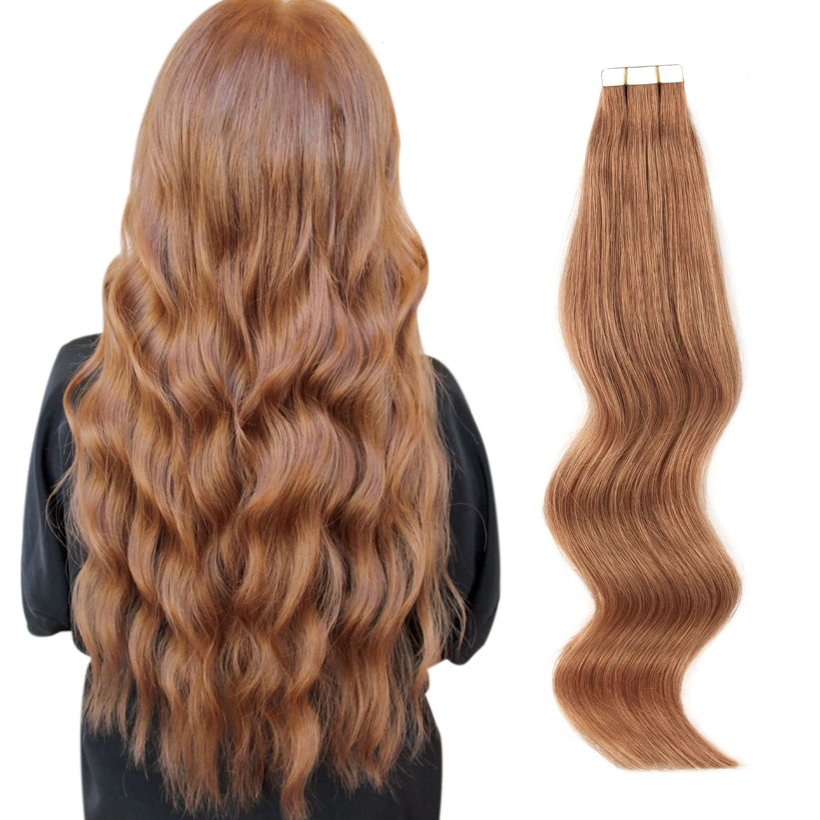Abh Amazingbeauty Hair Virgin Remy Human Hair Extension Tape In Remy Glue In Skin Weft Tape Hair Extensions Attached Invisible S