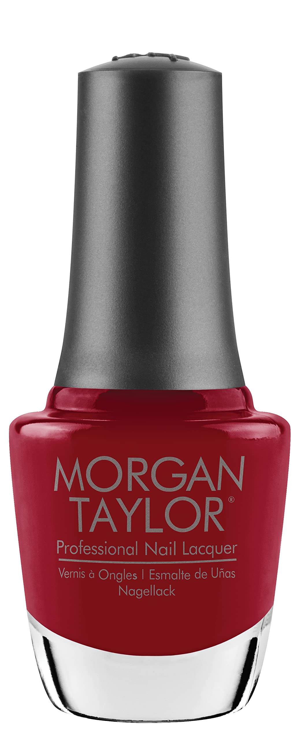 Morgan Taylor Nail Lacquer (Ruby Two-Shoes) Red Nail Polish, Finger Nail Polish, Long Lasting Nail Polish, Red Nail Lacquer, Fin