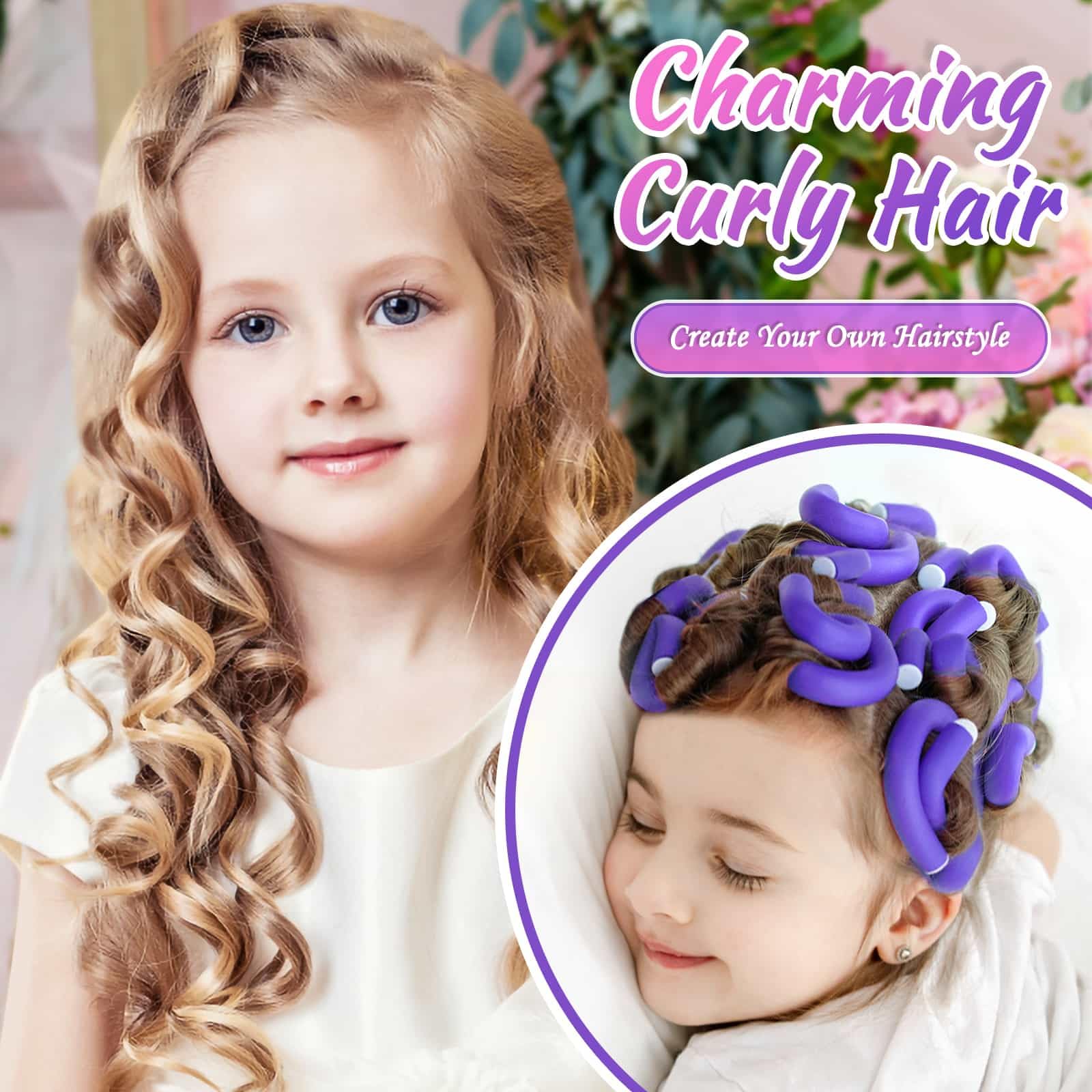 30Pcs 9.45''X0.47'' Flexible Hair Rollers Foam Curlers Flexible Curling Rods Heatless Curlers Hair Rods For Short, Medium And Lo
