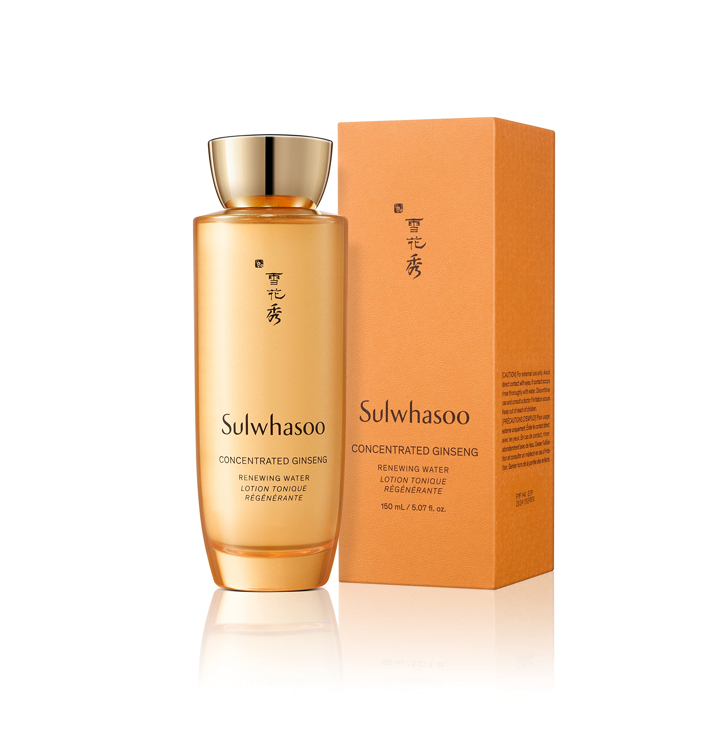 Sulwhasoo Concentrated Ginseng Renewing Water - Hydrating Korean Face Toner, Anti-Aging Skincare, Visibly Improves Wrinkles And