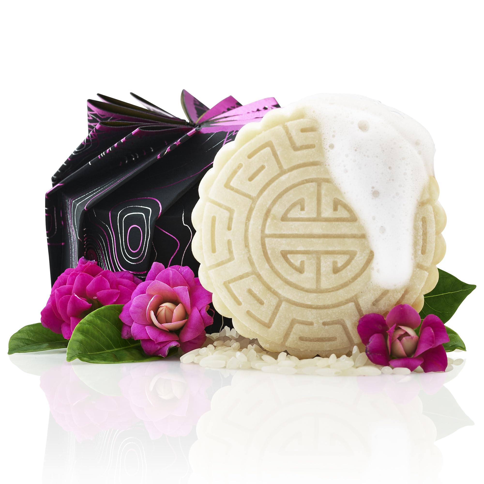 Viori Shampoo Bar, Terrace Garden - Handcrafted With Longsheng Rice Water & Natural Ingredients - Sulfate-Free, Paraben-Free, Cr
