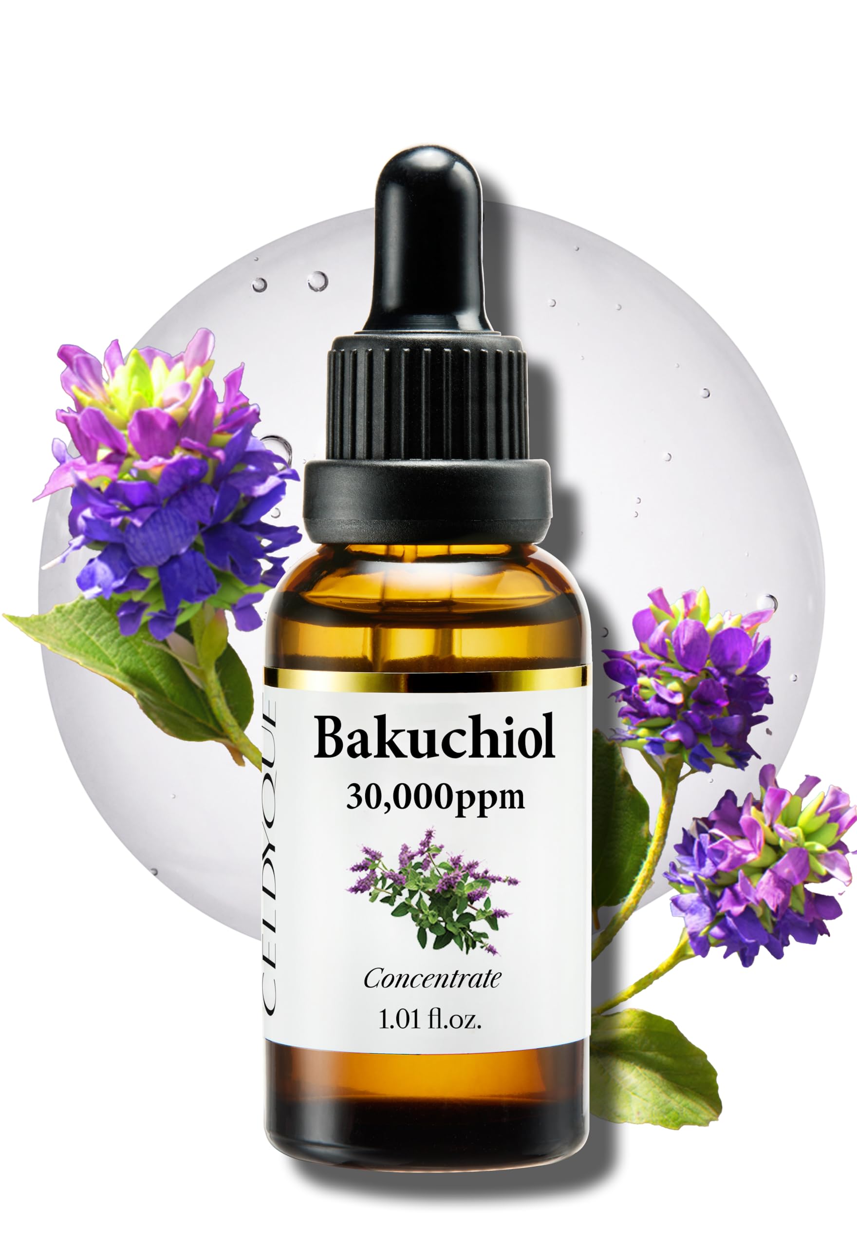 Korean Bakuchiol Concentrate Diy Mix-In Serum 30,000 Ppm - High Potency Retinol Alternative | Wrinkle Reduction Skin Firming & S