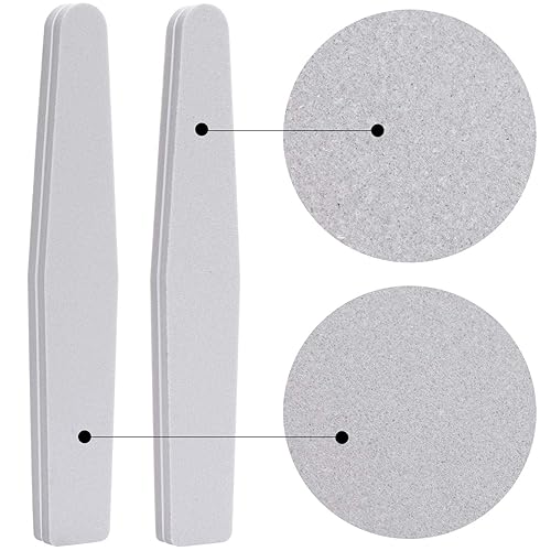 20Pcs Nail Buffer Block Sponge Washable Double Sided 100180 Sanding Buffing Files (gray)