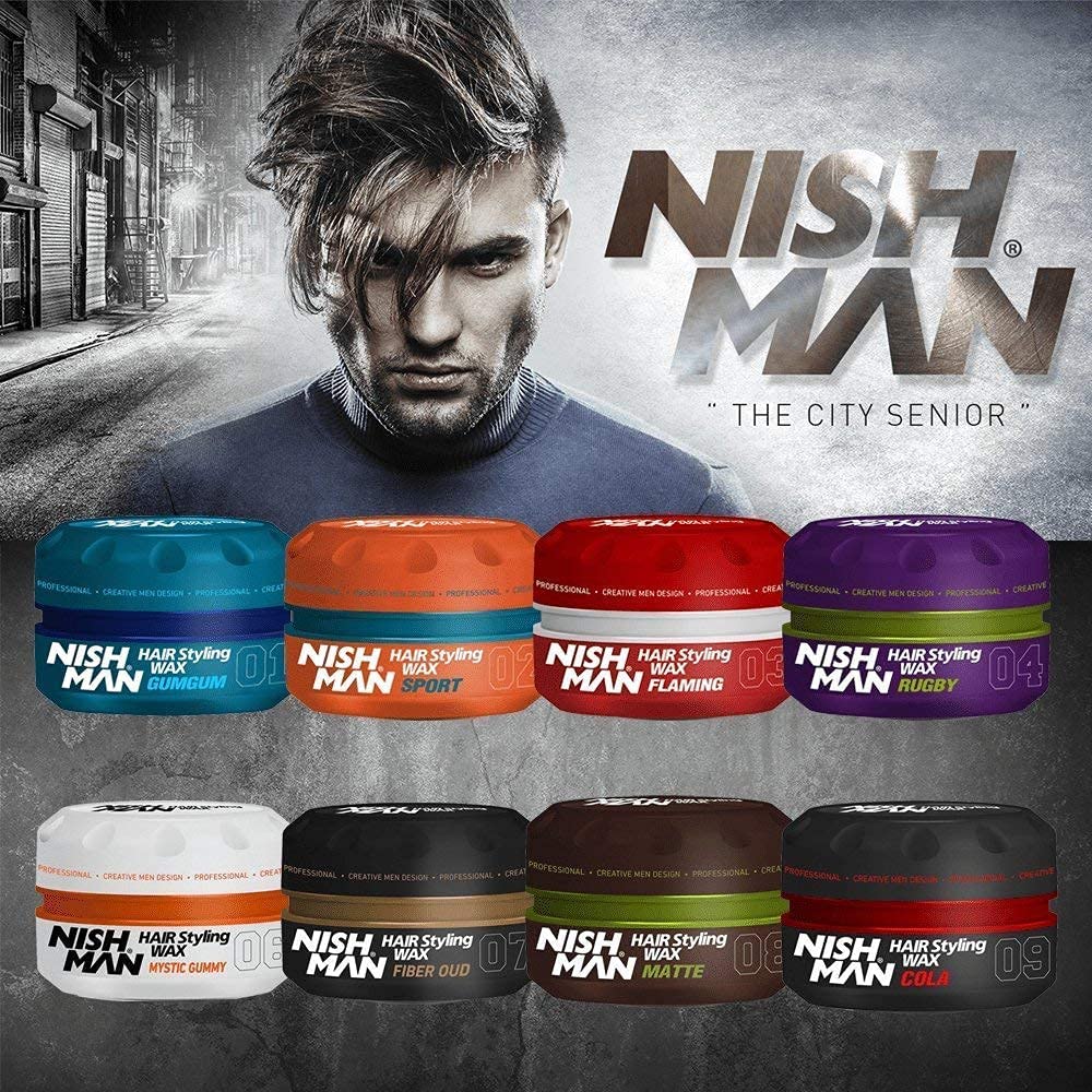 Nishman Hair Styling Series (02 Sport Aqua Wax, 150Ml)