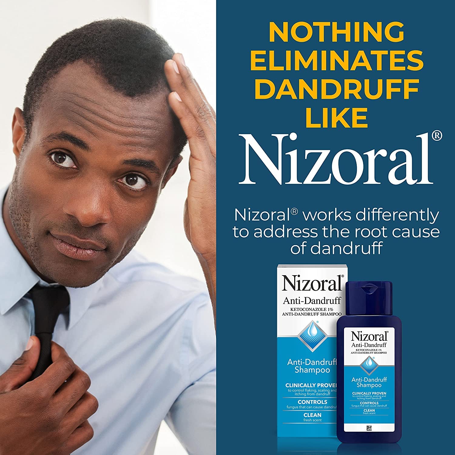 Nizoral AntiDandruff Shampoo, 7-Ounce Bottles (Pack of 2)
