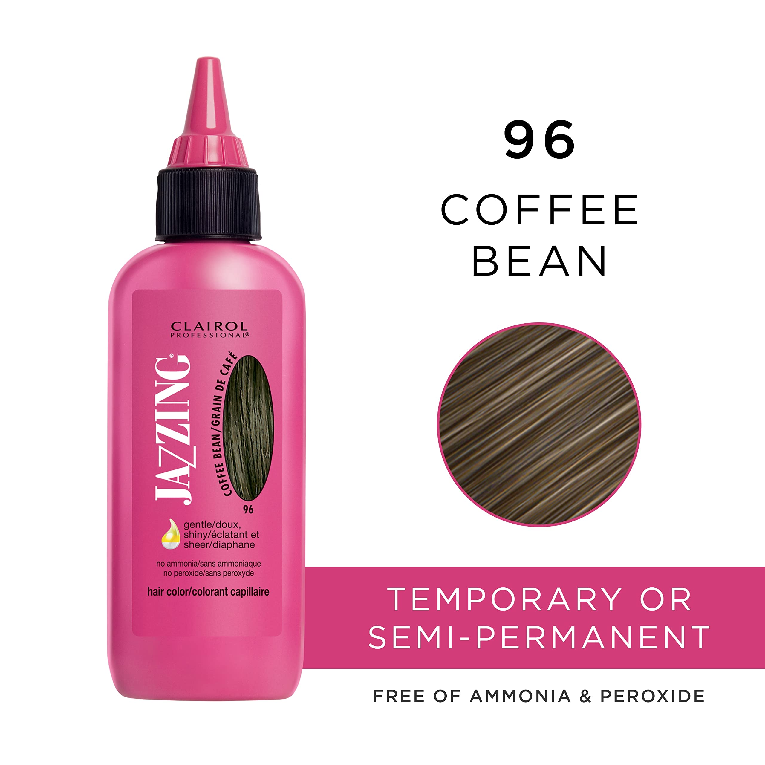 Clairol Professional, Jazzing Hair Color No.096 Coffee Bean, 3 oz