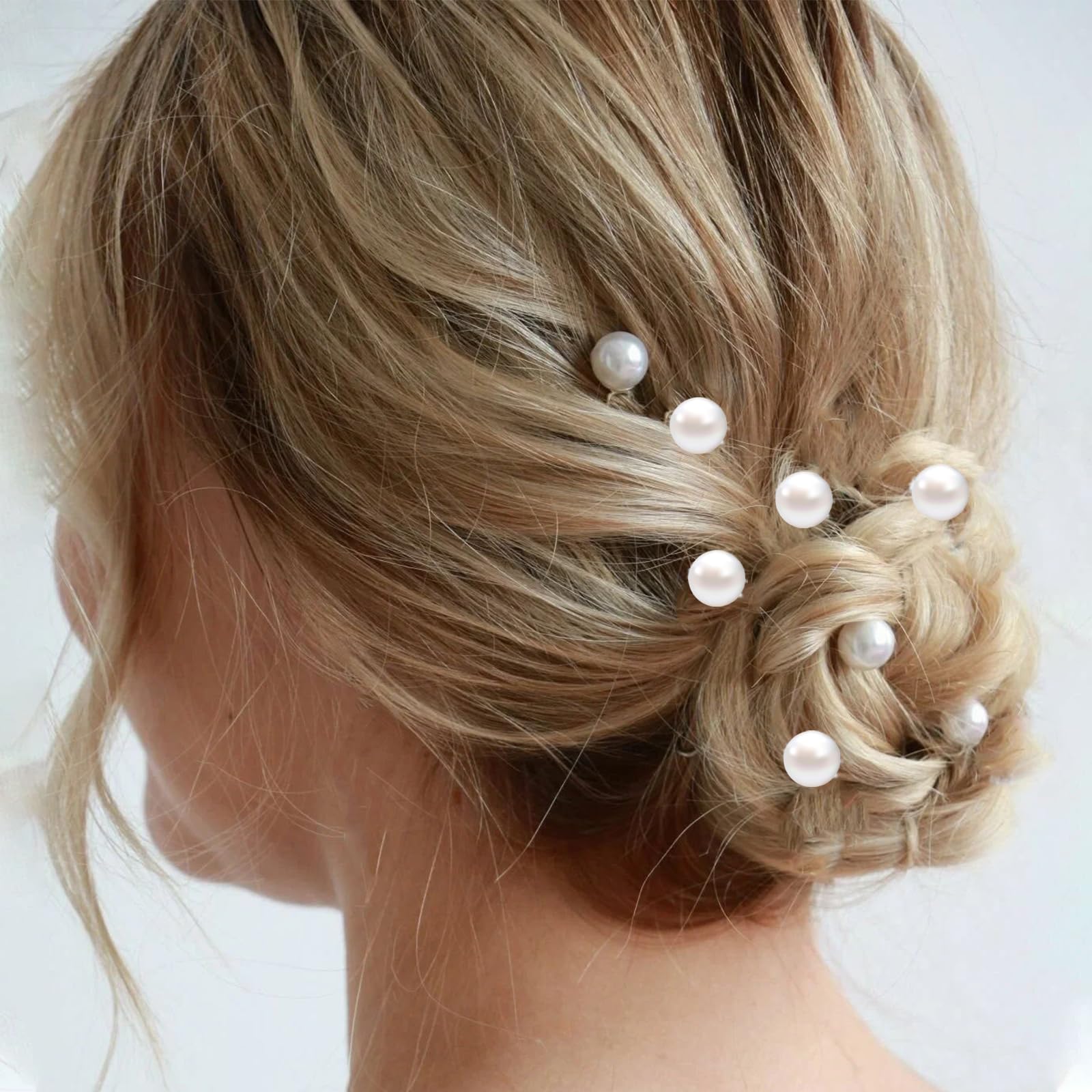 30Pcs Hair Pearls Hair Clips, Mini Pearl Bobby Pins White Pearls for Hair, Cute Wedding Hair Clips Pearl Barrettes for Women Gir