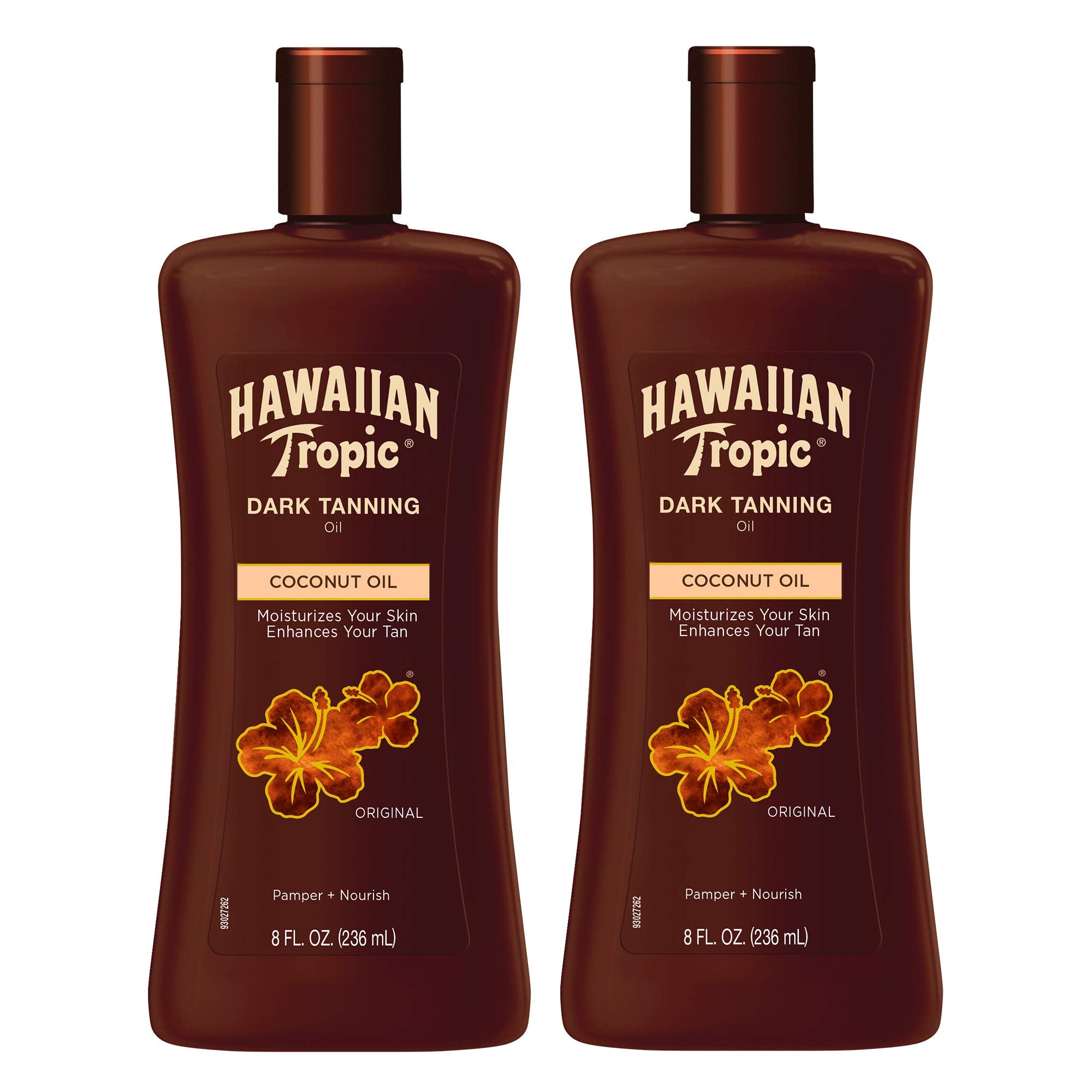 Hawaiian Tropic Dark Tanning Oil, 8oz | Moisturizing Body Oil, Tan Enhancer, Cocoa Butter Oil, Coconut Oil for Skin, Oxybenzone 