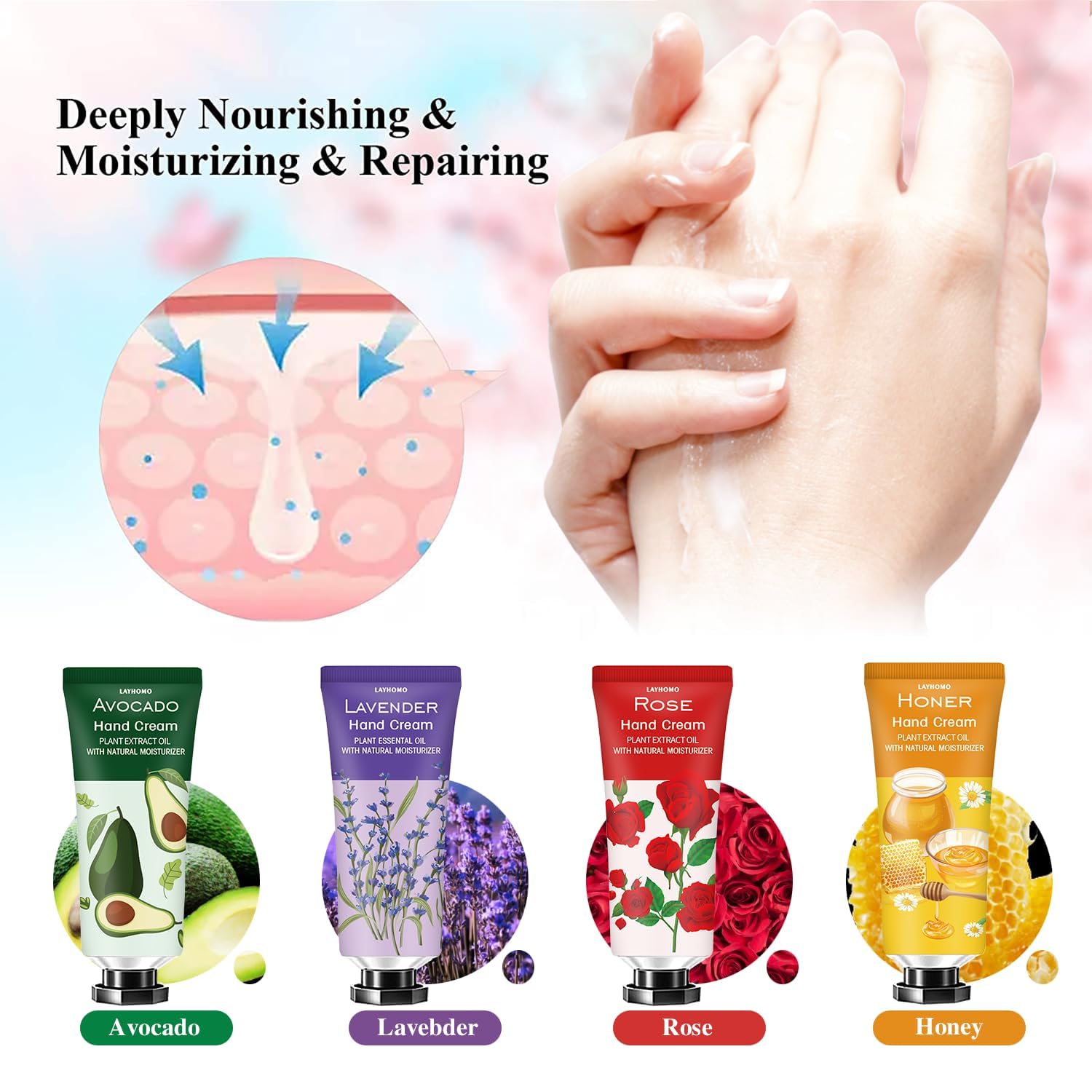 Ankooy 20 Pack Hand Cream Gifts Set Christmas Gifts For Women,Mothers Day Gifts,Teacher Appreciation Gift,Bulk Hand Lotion Trave