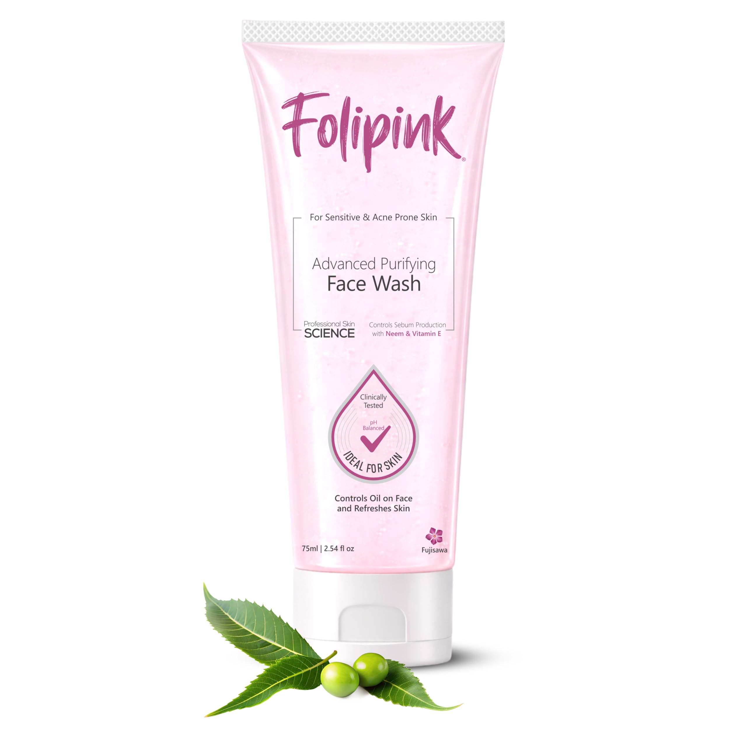 Advanced Purifying Face Wash With Neem & Vitamin E | For Sensitive & Acne Prone Skin | Controls Oil, Removes Dead Skin Cells | D