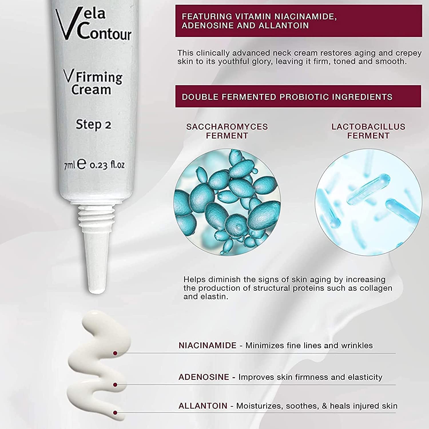 Advanced Neck Treatment Cream and Serum For Women and Men - V line Jawline - Fine Lines - Neck Wrinkles - Adipose Tissue Crepey