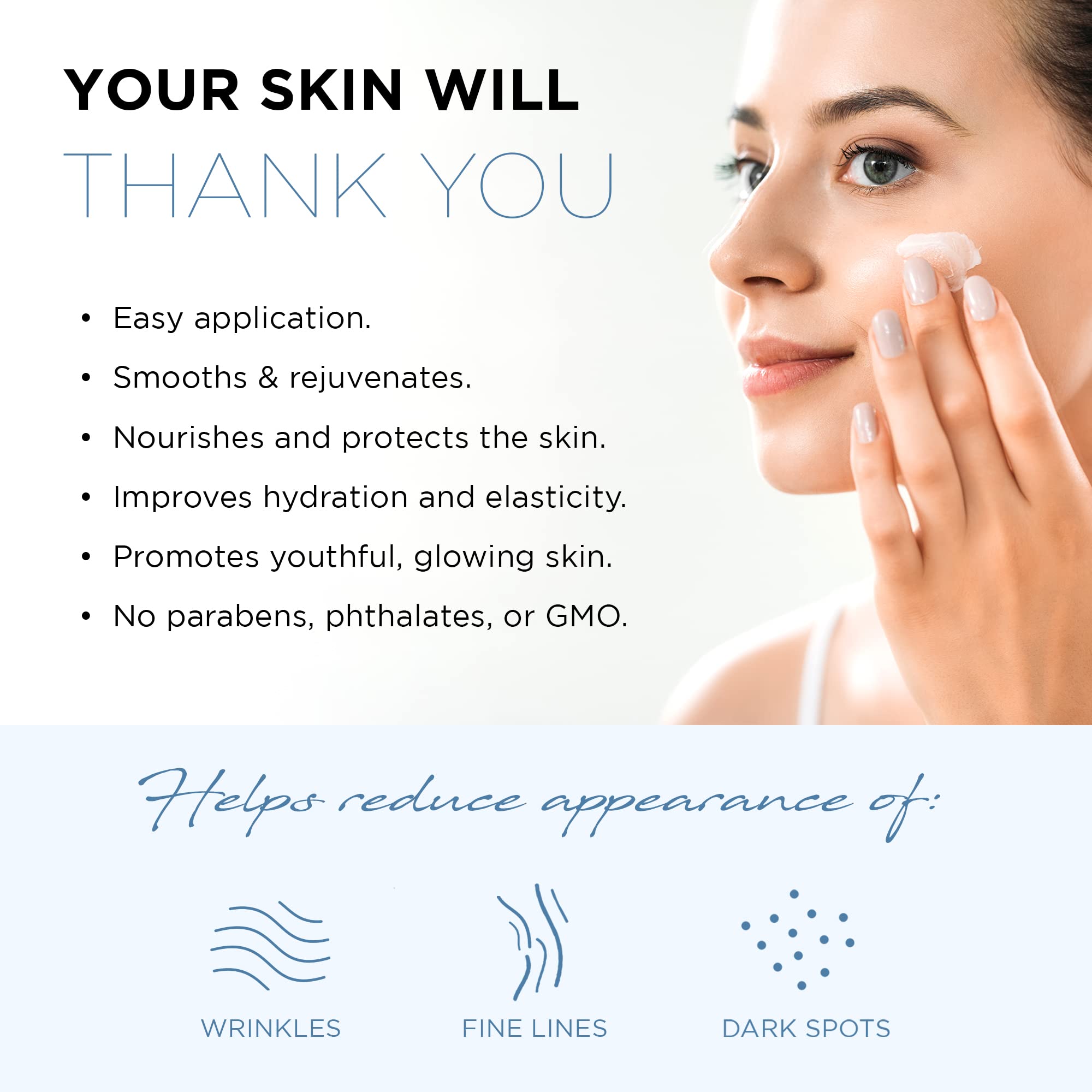 Azure Hyaluronic & Retinol Anti Aging Day Cream - Rejuvenating & Hydrating | Reduces Wrinkles, Creases & Fine Lines | Evens Skin