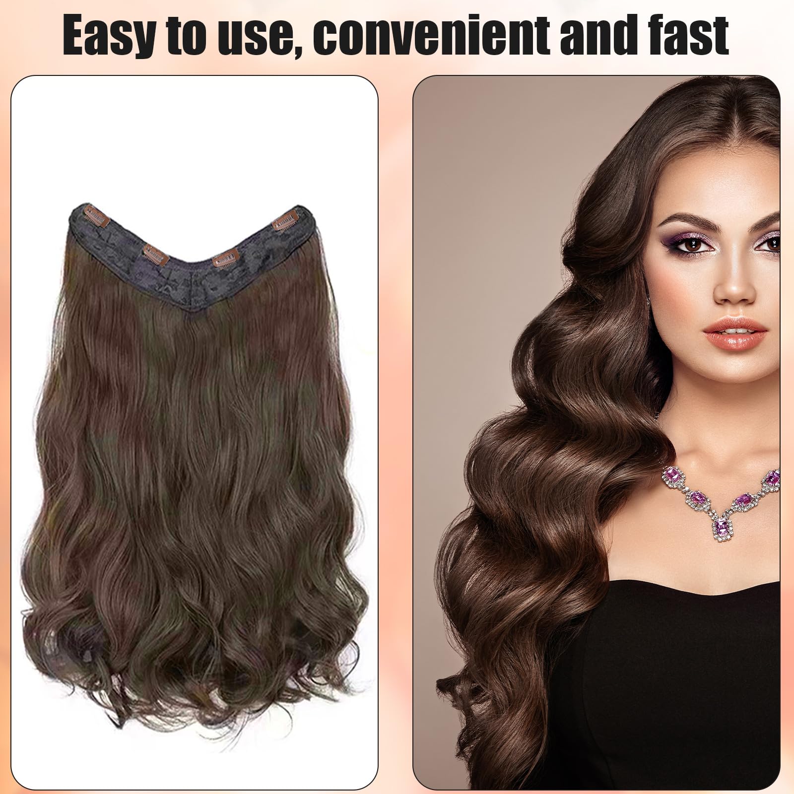 12pcs Wig Clip with Safety Pins, 10-Teeth Hair Extension Snap Clips in Invisible Strong Wig Combs to Secure Wig no Sew Chunni Gr