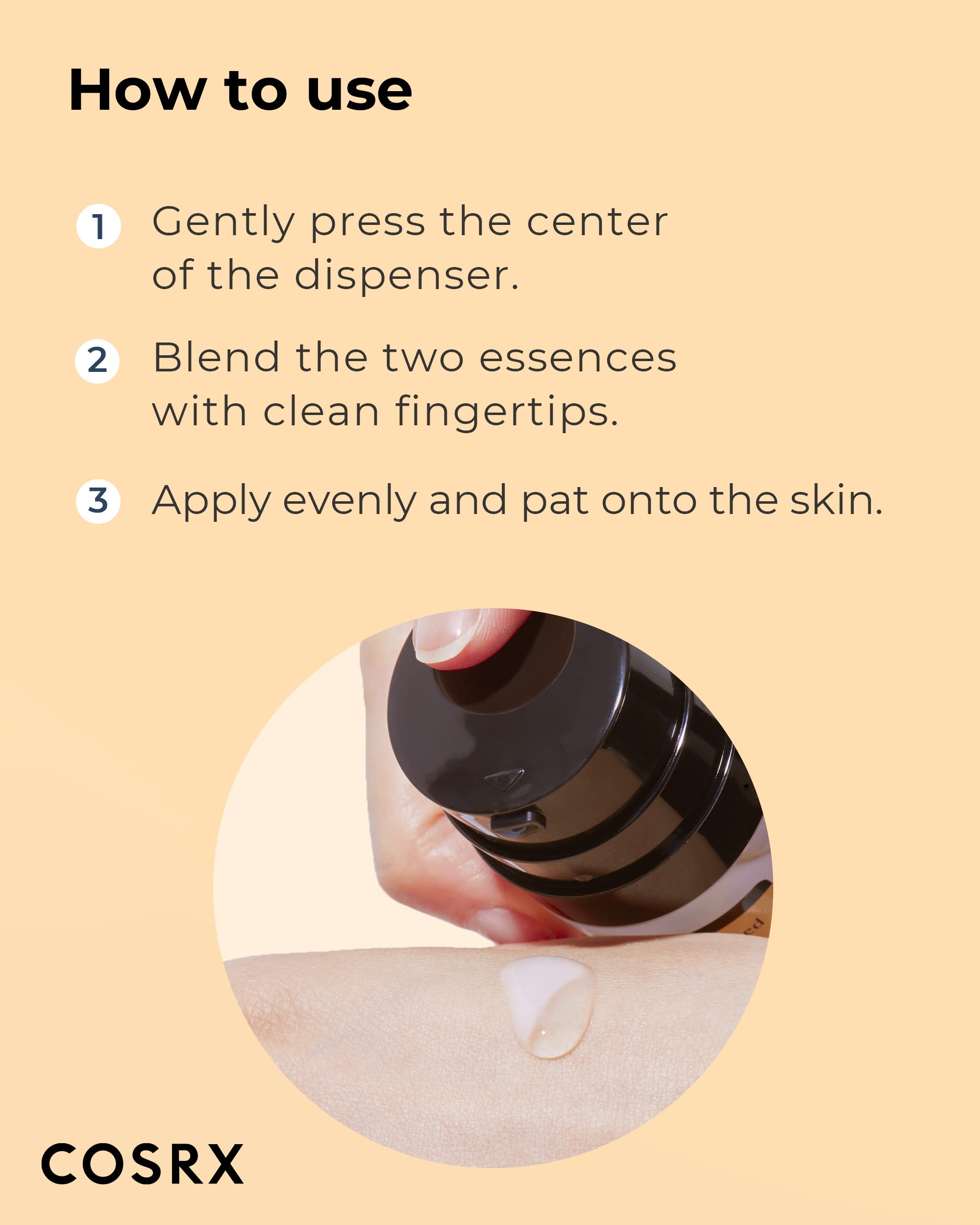 cOSRX Niacinamide 5% + Snail Mucin 74% Dual Essence, Anti aging Face Serum for Dull Skin, Hydrating, Brightening, Repairing, 270