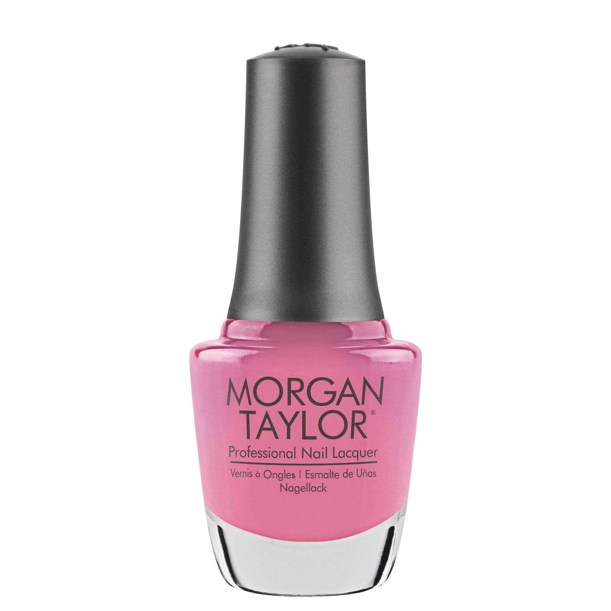 Morgan Taylor Nail Lacquer (Rose-y Cheeks) Pink Professional Lacquer, Vibrant, Chip-Resistant, Fast-Drying, Long-Lasting, High-S