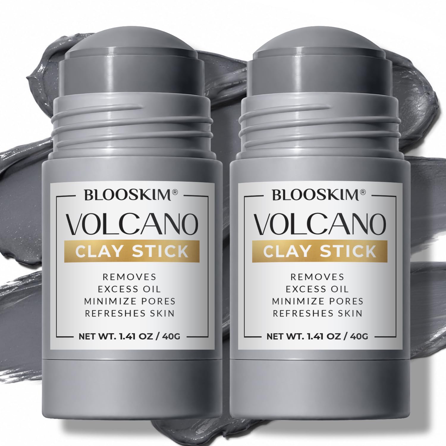 Alaska Volcano Clay Mask Stick: Blackhead Remover & Deep Cleansing Pore for Whiteheads  Daily AtHome Face Nose Skincare  Natu