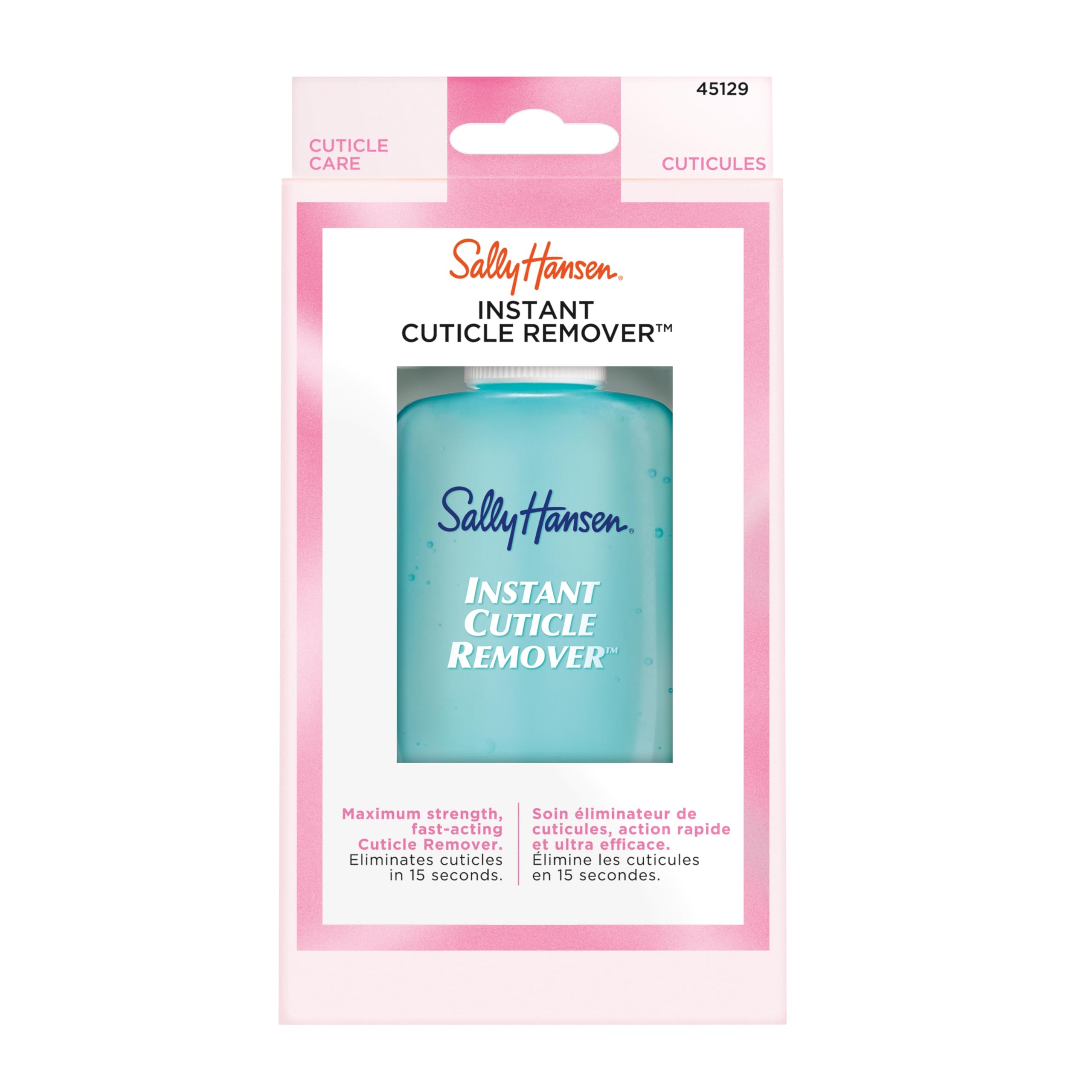 Sally Hansen Instant Cuticle Remover, Fast Drying Nail Treatment, 1 Fl Oz, with Aloe and Chamomile, Model 30003424000