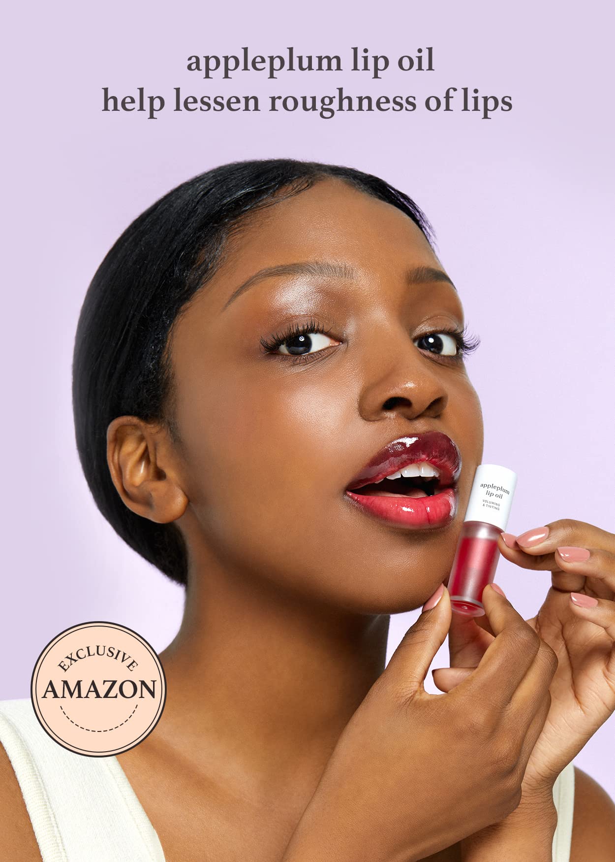 Nooni Korean Lip Oil - Appleplum With Apple Seed Oil, Lip Stain, Mothers Day,Gift, Moisturizing, Glowing, Revitalizing, And Tint