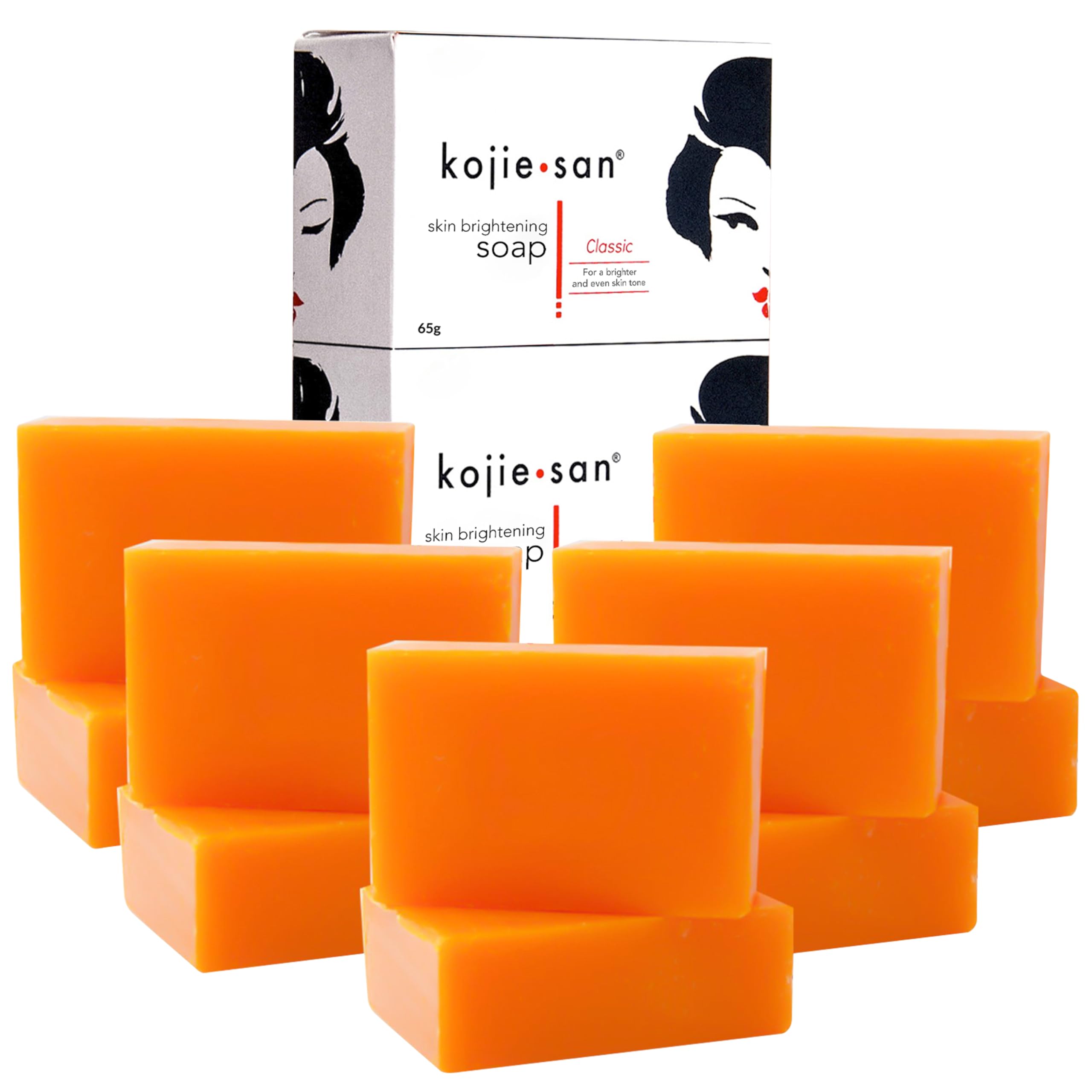 Kojie San Skin Brightening Soap - Bundle Pack -The Original Kojic Acid, Dark Spot Remover Soap Bar with Coconut & Tea Tree Oil -