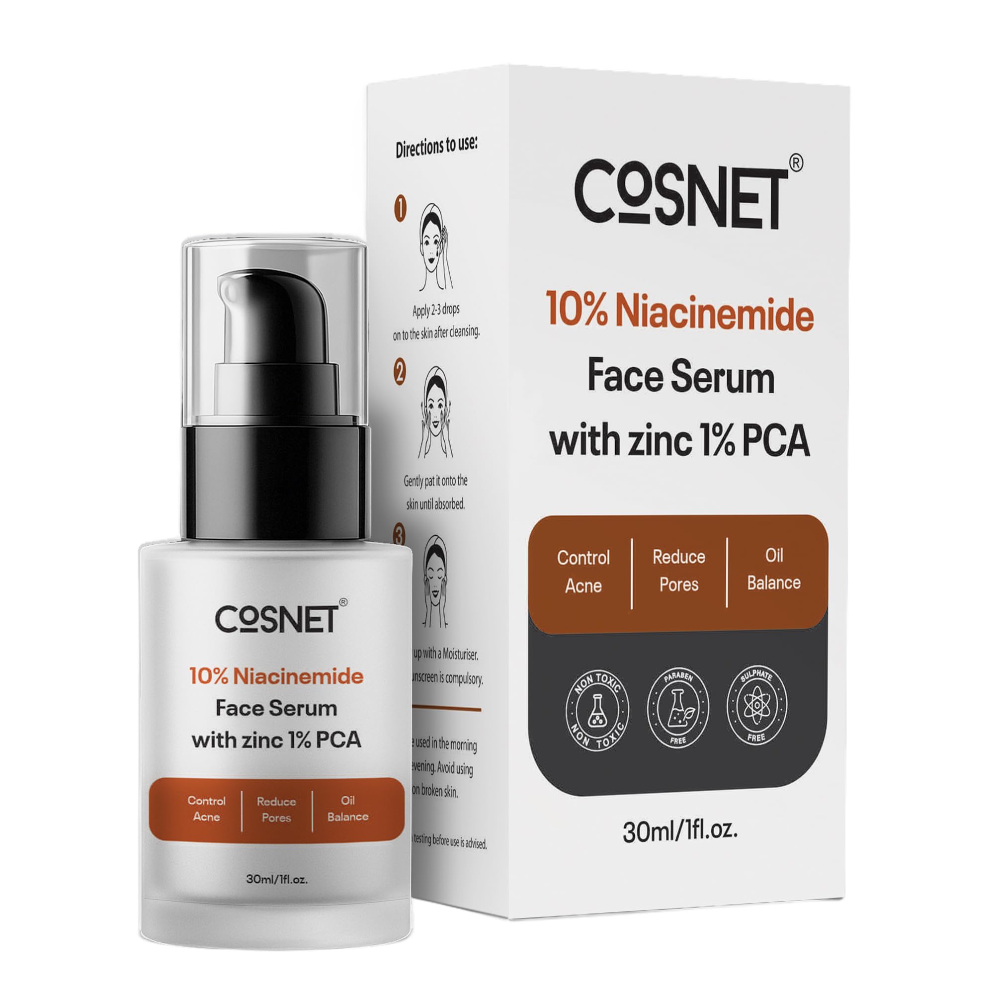 Cosnet Pca Face Serum 30Ml | Brightening & Hydrating Serum For Glowing Skin | Reduces Dullness, Dark Spots & Uneven Skin Tone | 