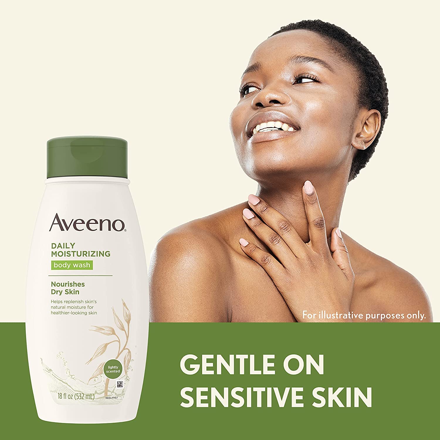 Aveeno Active Naturals Body Wash - Daily Moisturizing - Net Wt. 33 Fl Oz (975 Ml) Per Bottle - Pack Of 2 Bottles