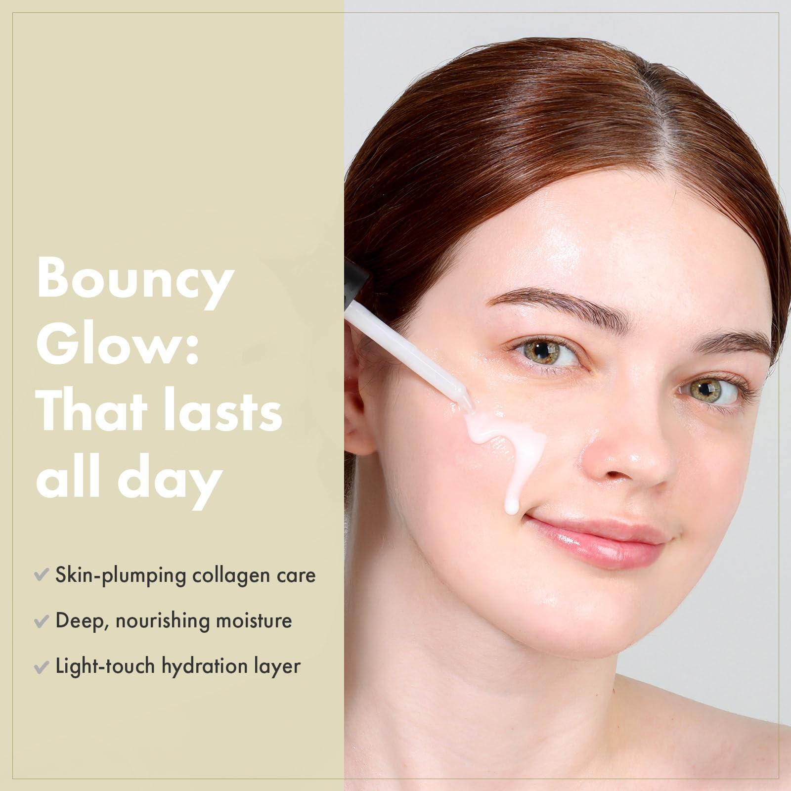TOSOWOONG Real Collagen Face Serum, Hydrating & Firming Serum with hydrolyzed collagen, Hyaluronic Acid, Plumps, Sagging Skin, R