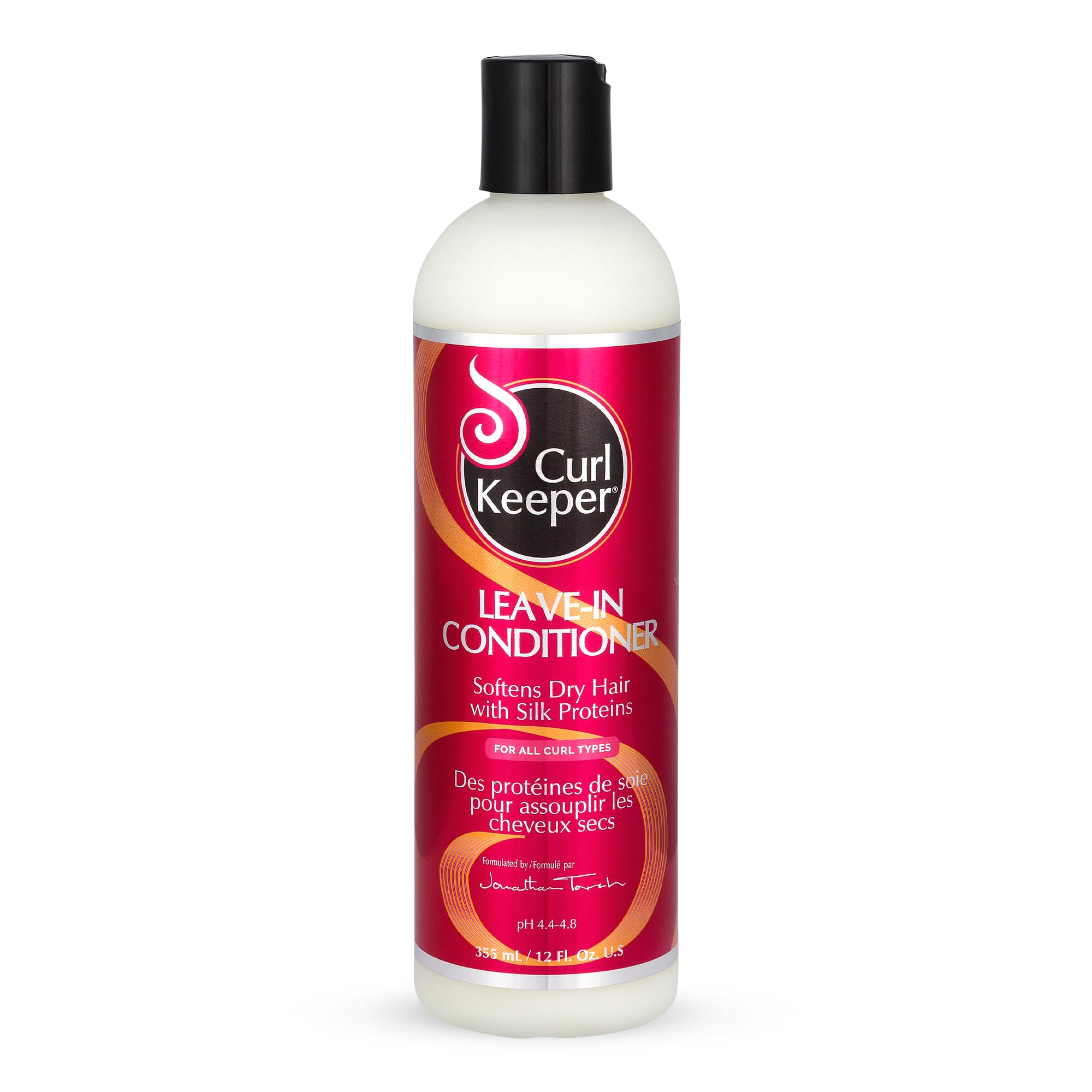 Curl Keeper Leave-In Conditioner For Curly Hair, 12 Fl Oz - All-Day Lightweight Moisture For All Curl Types - Softens Dry Hair W