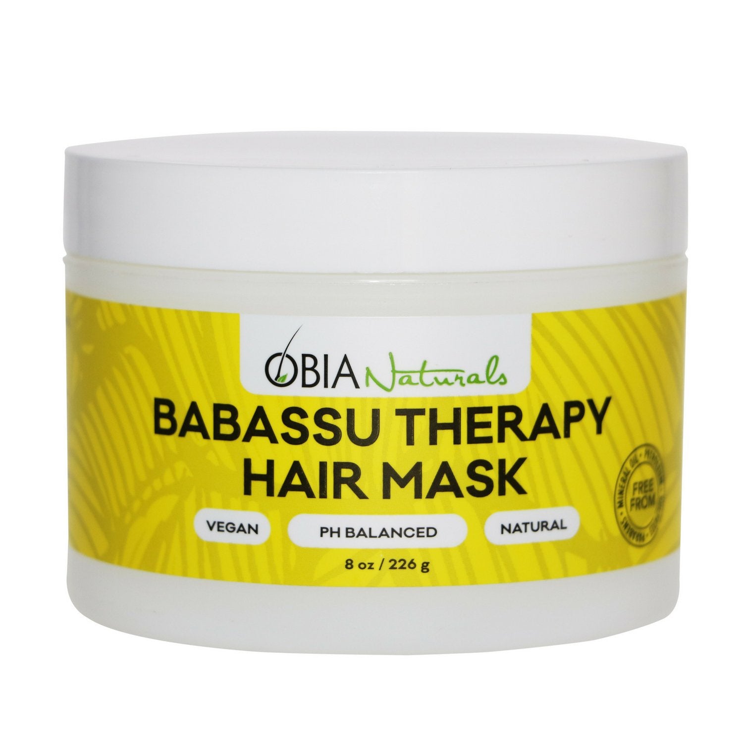 OBIA Naturals Babassu Oil Therapy Hair Mask - (8 oz/ 226 g) - Deep Conditioner - Hydrating, Repairs Dry, Damaged or Color Treate
