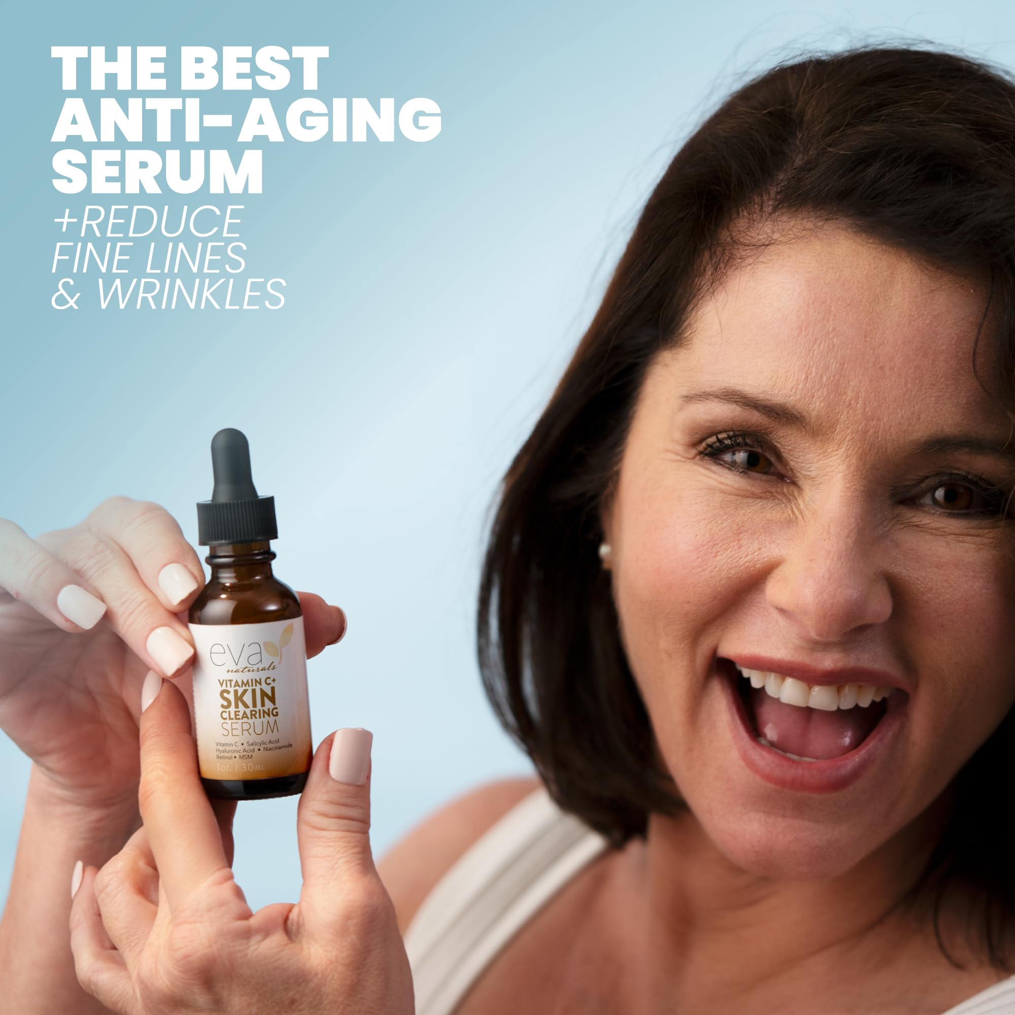 Vitamin C Serum For Face - Skin Clearing Serum With Salicylic Acid Retinol, Niacinamide And Hyaluronic Acid - Skin Brightening A