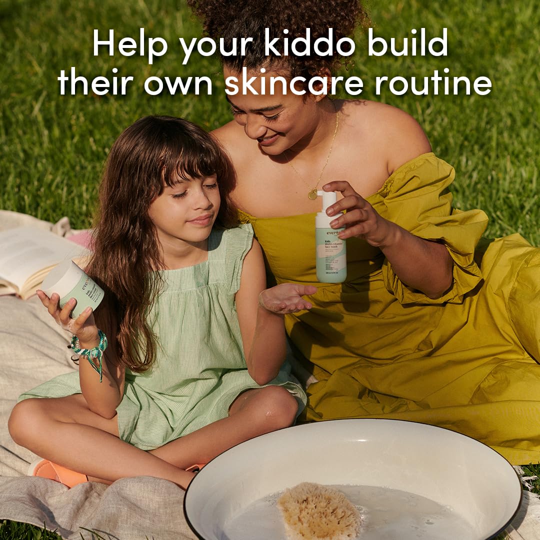 Evereden Kids Happy Face Duo (Melon Juice) - Multi-Vitamin Kids Face Wash & Kids Face Cream Set - Clean & Vegan Skin Care for Ki