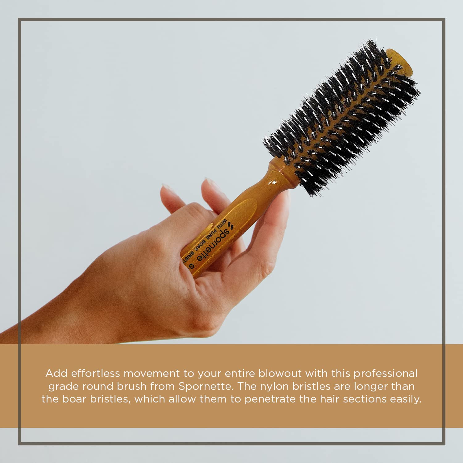 Spornette Porcupine 2.25 Inch Nylon And Boar Bristle