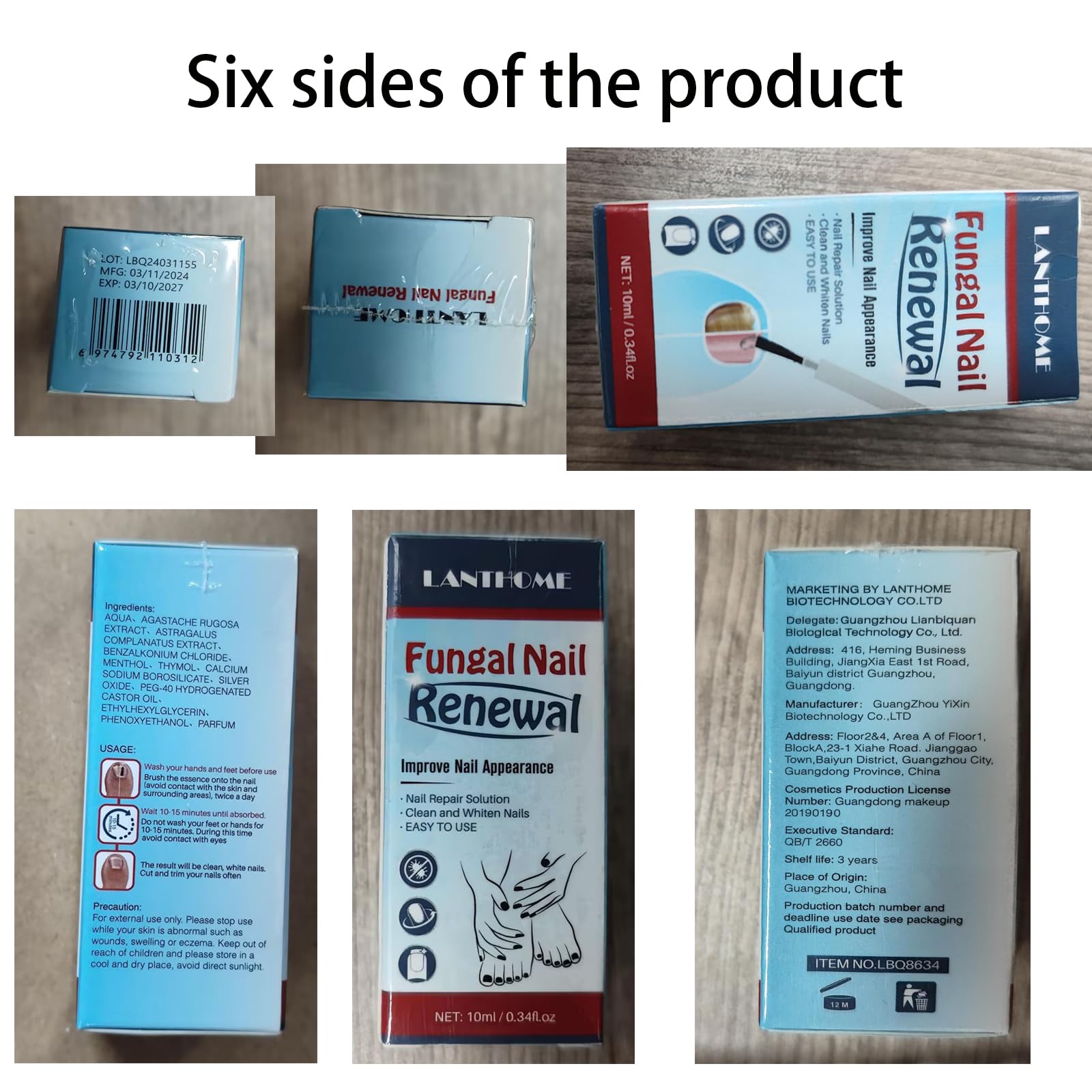 Easilydays Nail Repair Essnce Liquid, Fingernail and Toenail Repair, Fix & Renew Damaged, Broken, Cracked & Discolored Nails, Re