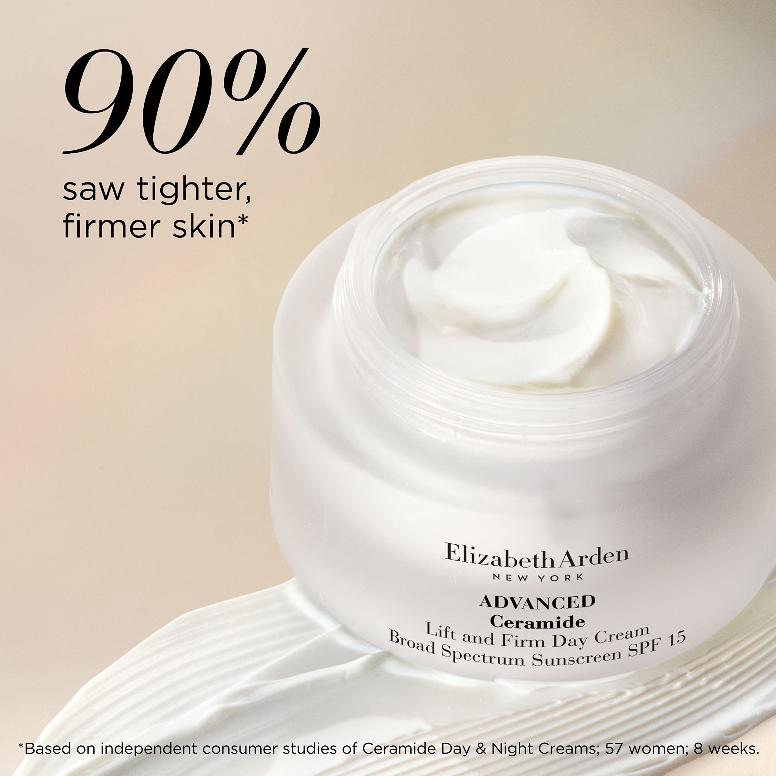 Elizabeth Arden Advanced Ceramide Lift And Firm Moisturizing Day Cream Spf 15, Lightweight, Infused With Ceramides, Hydrates And