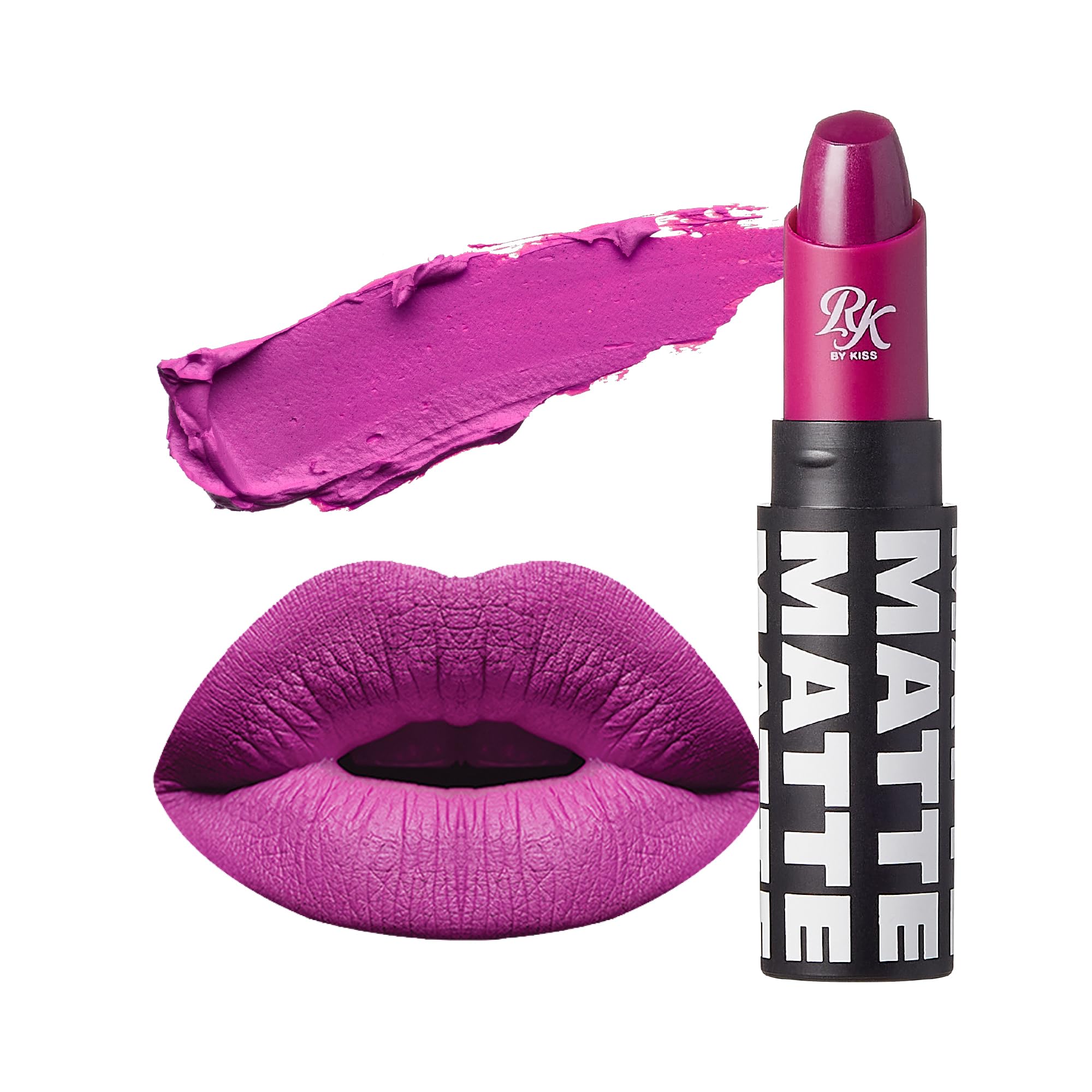 Ruby Kisses Lipstick, Matte Finish, Long-Lasting, Highly Pigmented, Smooth Apply, Full Coverage Lip Color Makeup (Beet Me)