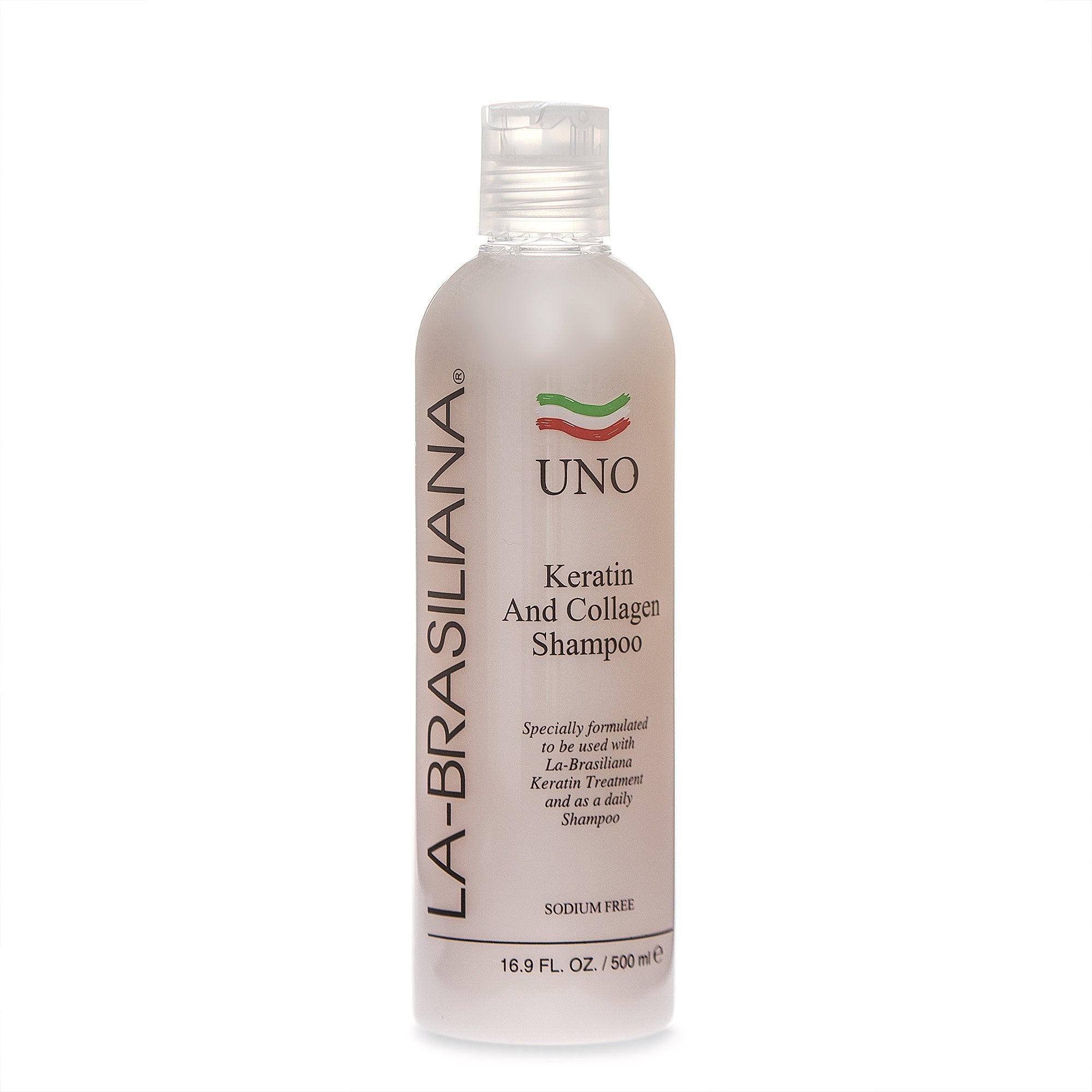 La-Brasiliana Uno Keratin and Collagen Shampoo, 16.9 fl.oz.