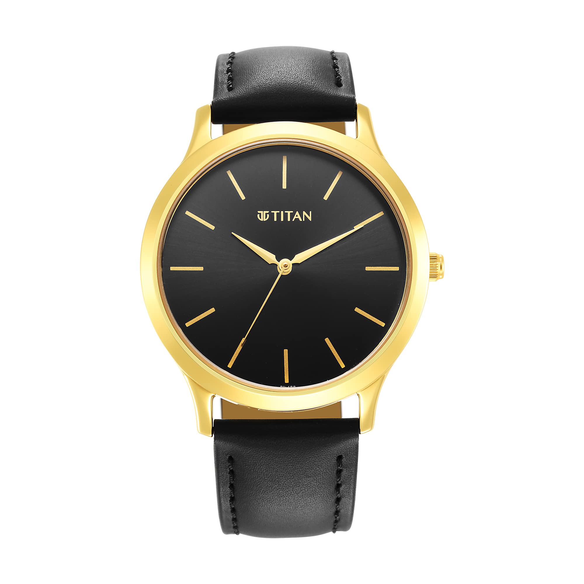 Titan Analog Black Dial MenS Watch-1825Yl03, Black Colour, Strap, Black Colour, Strap