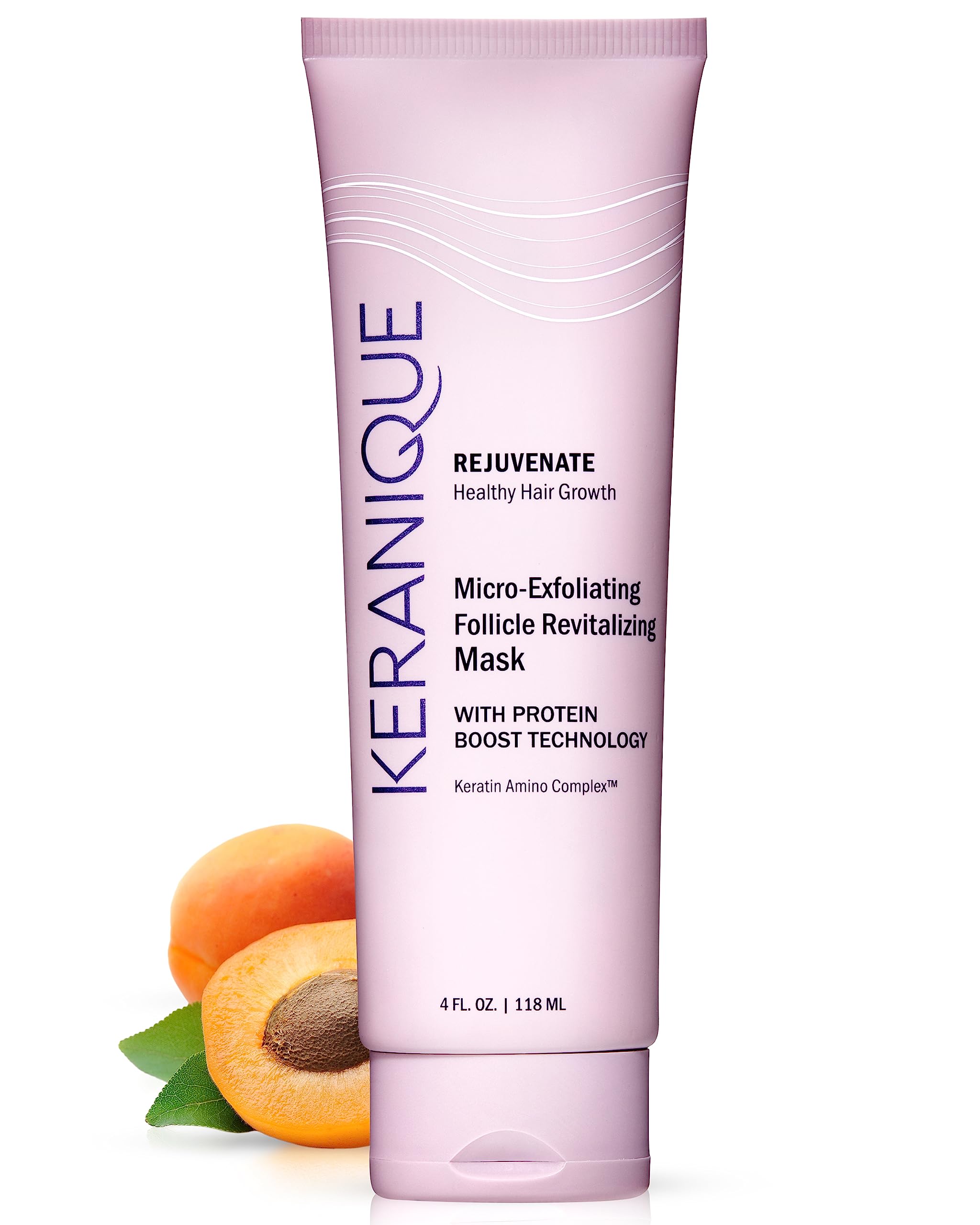 Micro Exfoliating Mask for Scalp & Hair - Keranique Clarifying Scalp Scrub for Women - Cleansing & Moisturizing Scalp Detox Cond