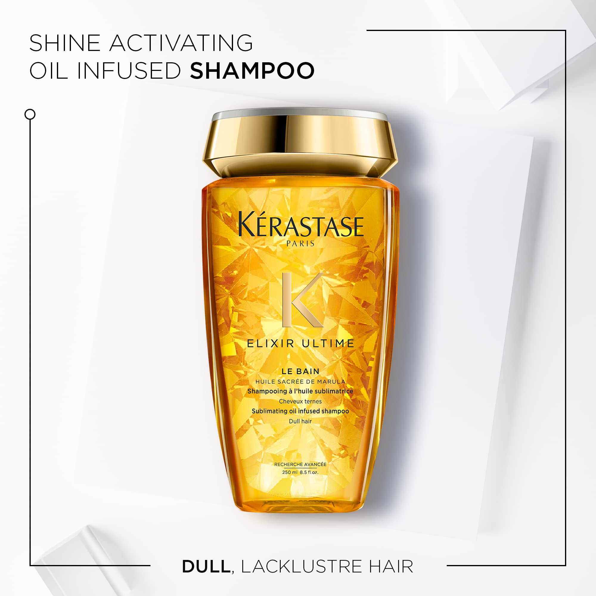 Kerastase Elixir Ultime Sublimating Oil Infused Shampoo Le Bain 8.5 Oz