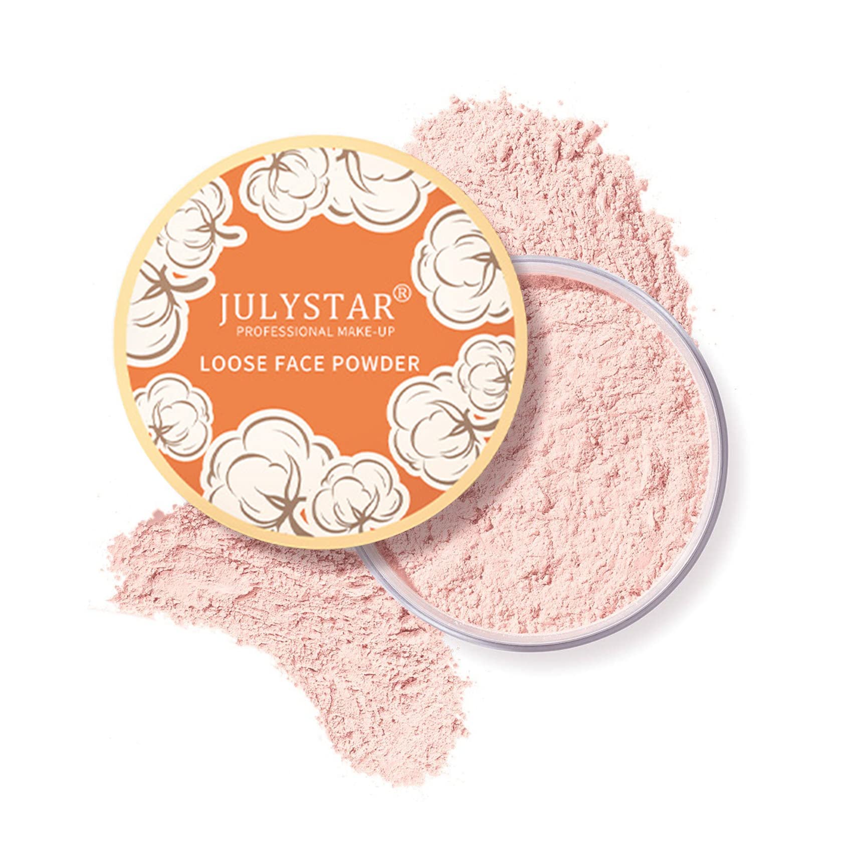 Pink Setting Loose Face Powder Matte Setting Powder Oil Control Minimizes Pores Long Lasting Waterproof Setting Powder Makeup Ki