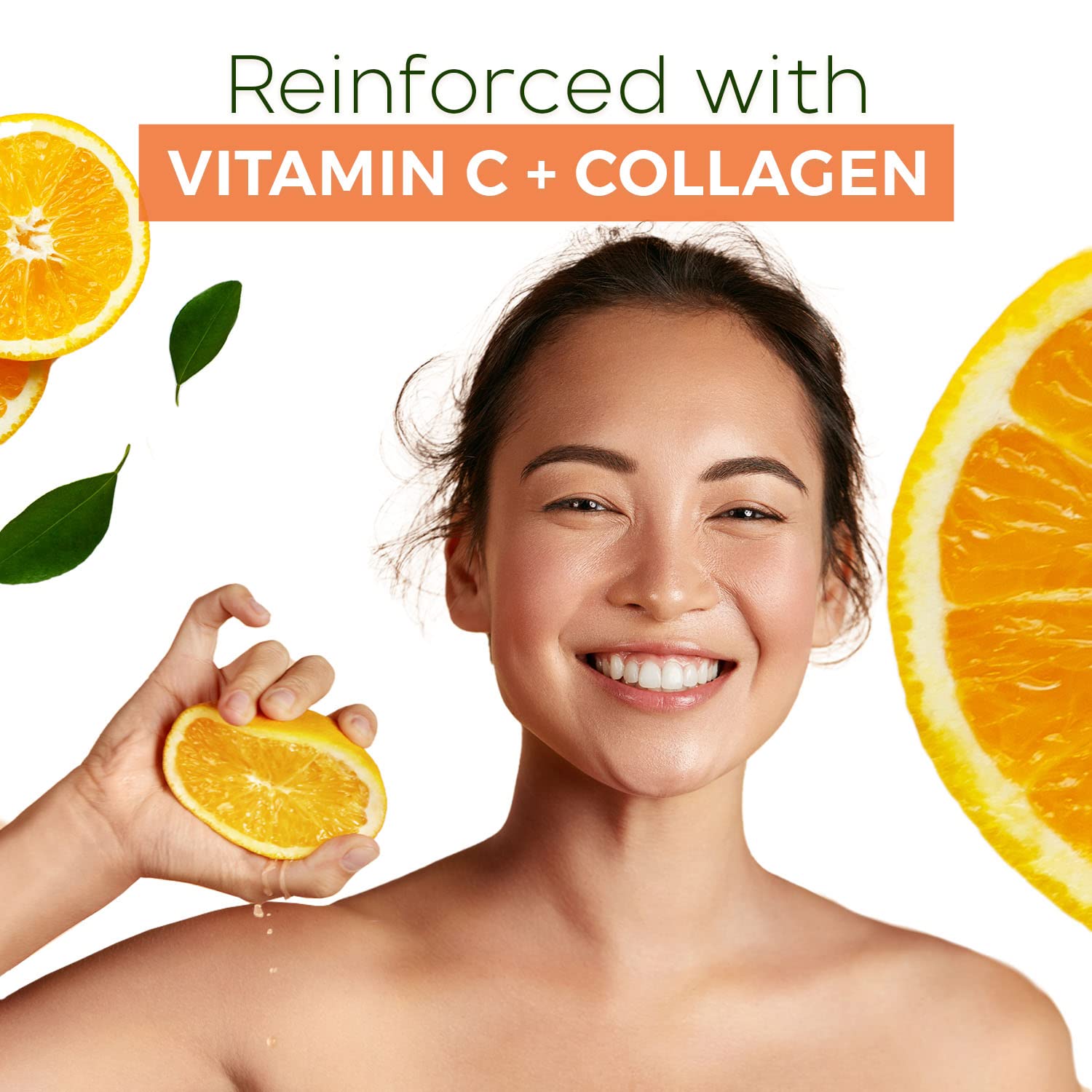 Vitamin C Serum With Collagen - Dermatologist Tested - Korean Skin Care For Dark Spots & Skin Brightening - Anti Aging & Acne Fa